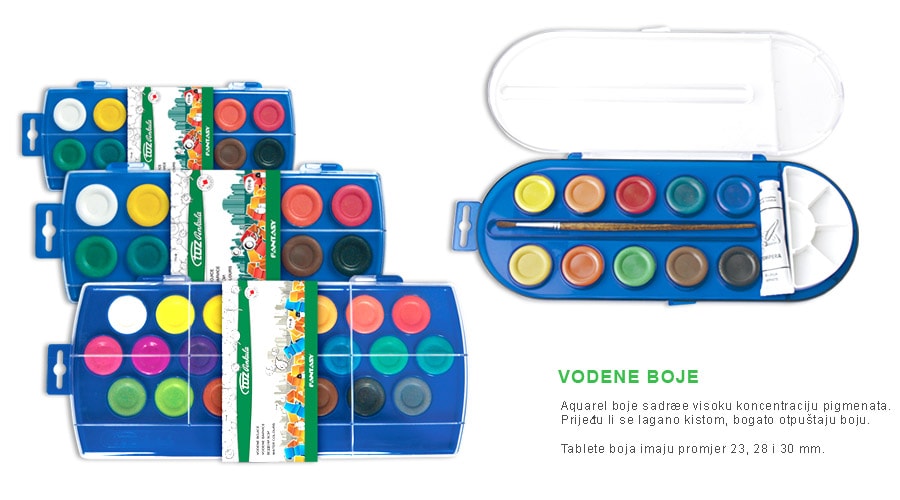 Vodene boje 10/1, pak