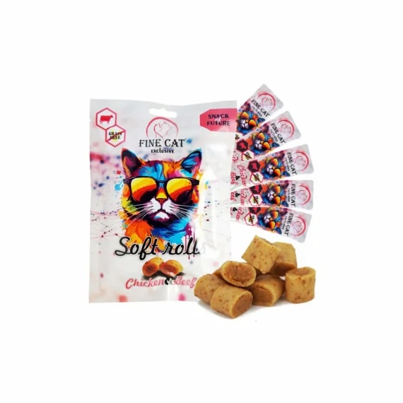 Exclusive poslastica soft rolls govedina 5x10 g