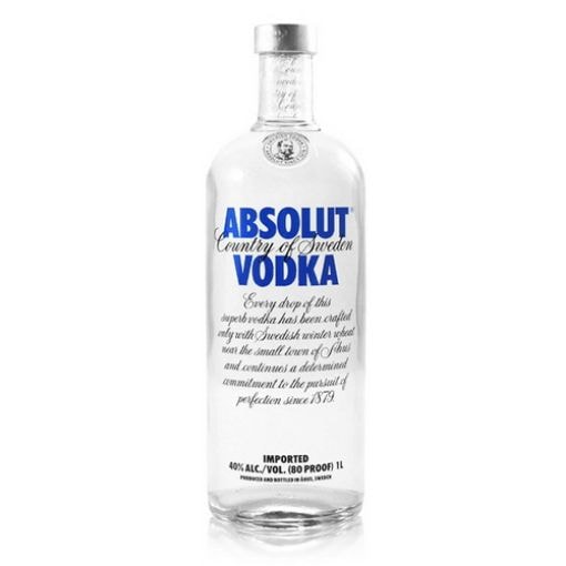 Absolut vodka absolute blue 1 l