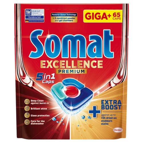 Tablete za strojno pranje posuđa somat excellence premium 54kom
