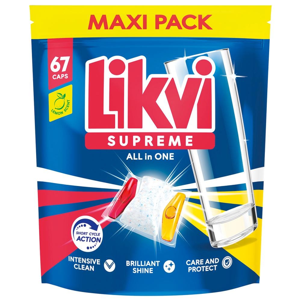 Tablete za strojno pranje posuđa likvi 67/1