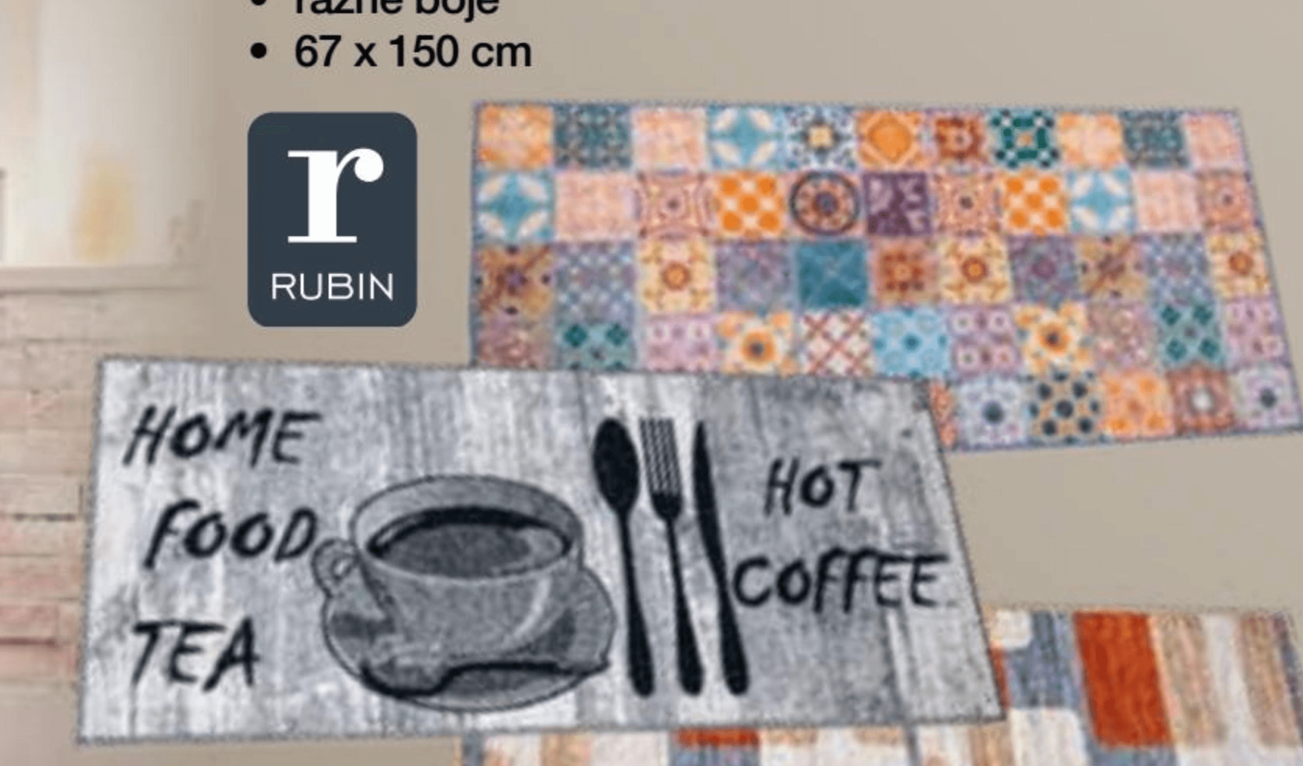 Tepih za kuhinju rubin 67 x 150 cm