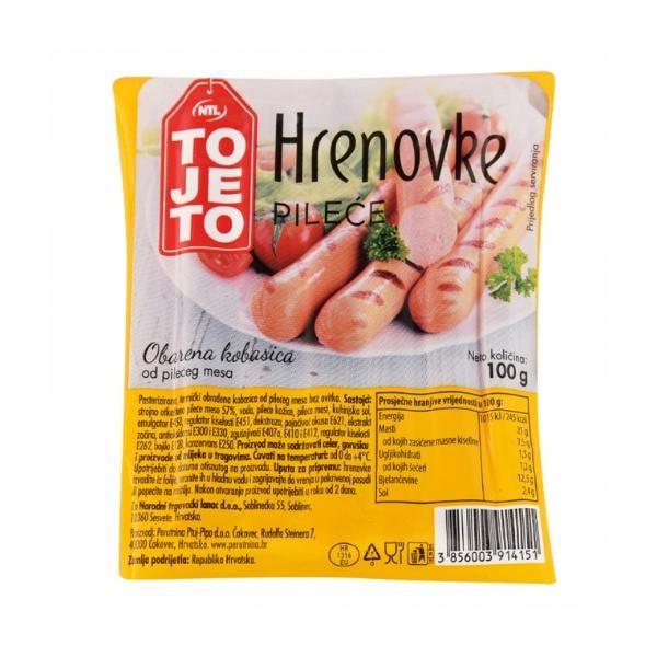 Hrenovke 100 g