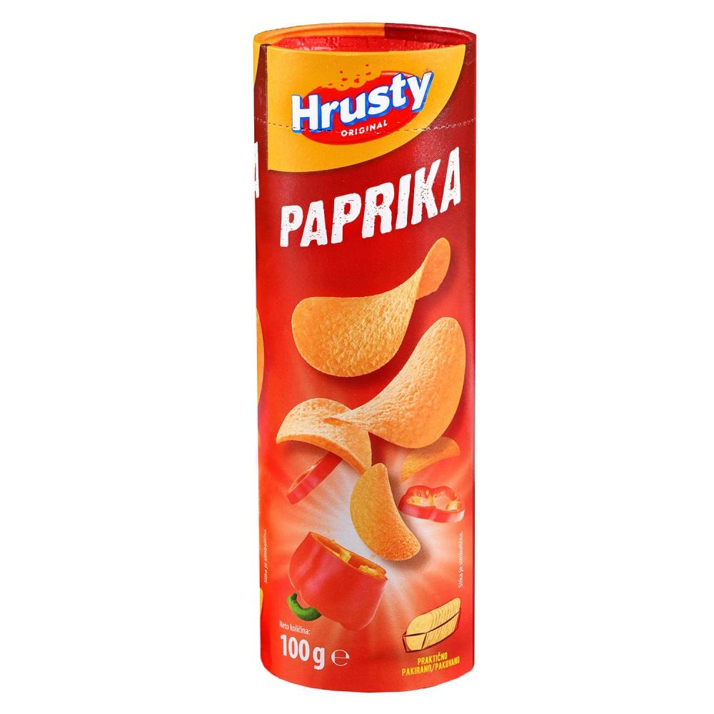 Čips slanina / paprika (tuba) 100 g