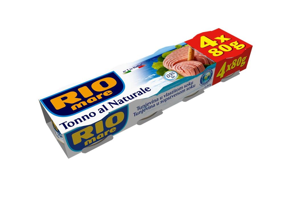 Tuna rio mare natur 4 x 80 g