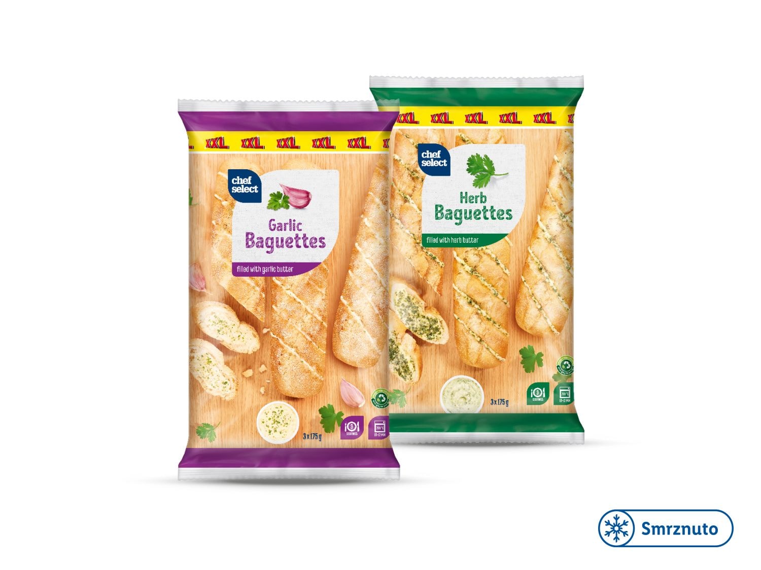 Baguettes xxl 3 x 175 g