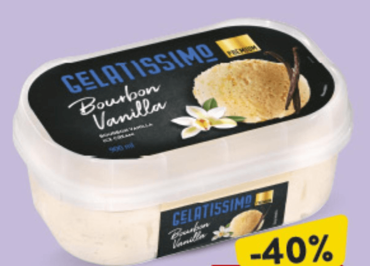 Gelatissimo bourbon vanilla 900ml