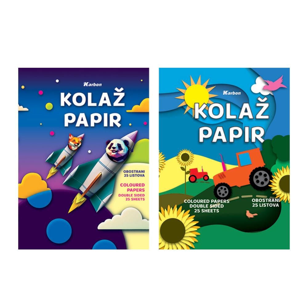Kolaž papir 25 listova