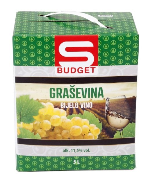 Vino s-budget graševina 5 L