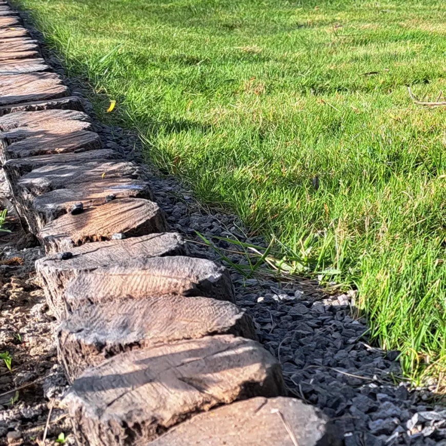 Rubnjak za vrt imitacija drva 36,4x10x8 cm