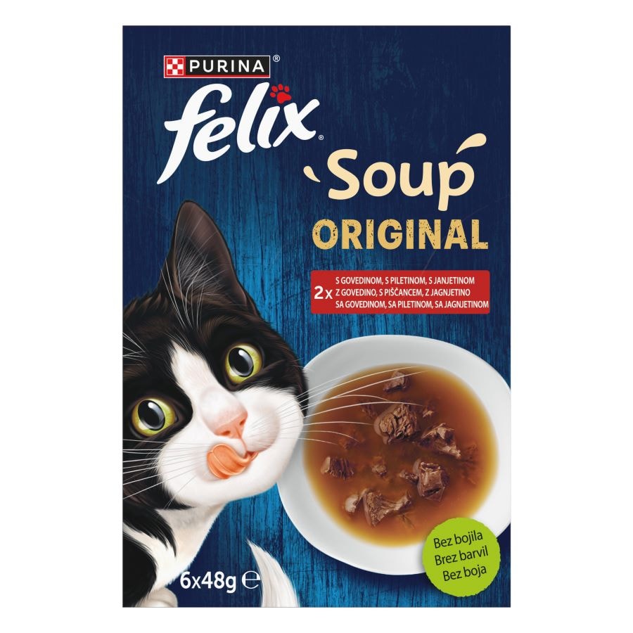 Hrana za mačke - juha felix 6x48g