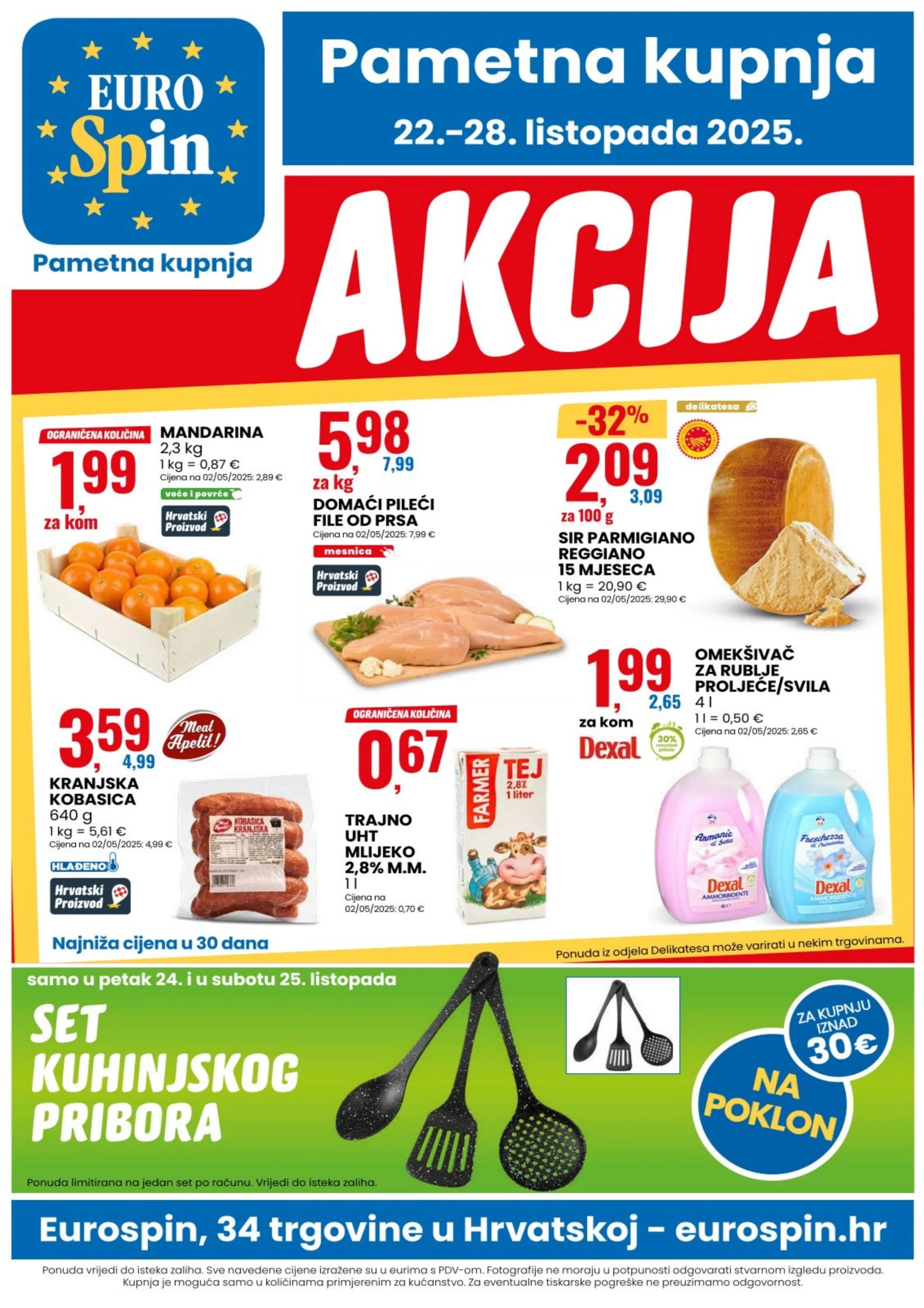 Stranica 1. Eurospin kataloga - Akcije od 22.10. do 28.10.2025.
