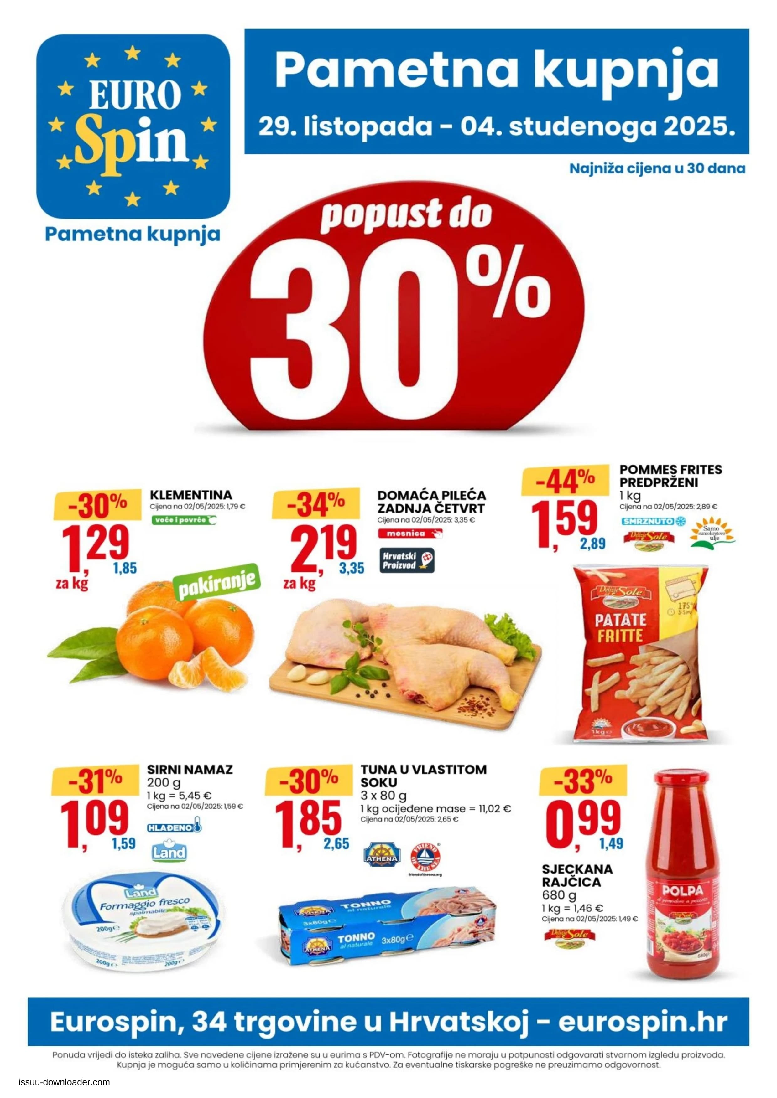 Stranica 1. Eurospin kataloga - Akcije od 29.10. do 04.11.2025.
