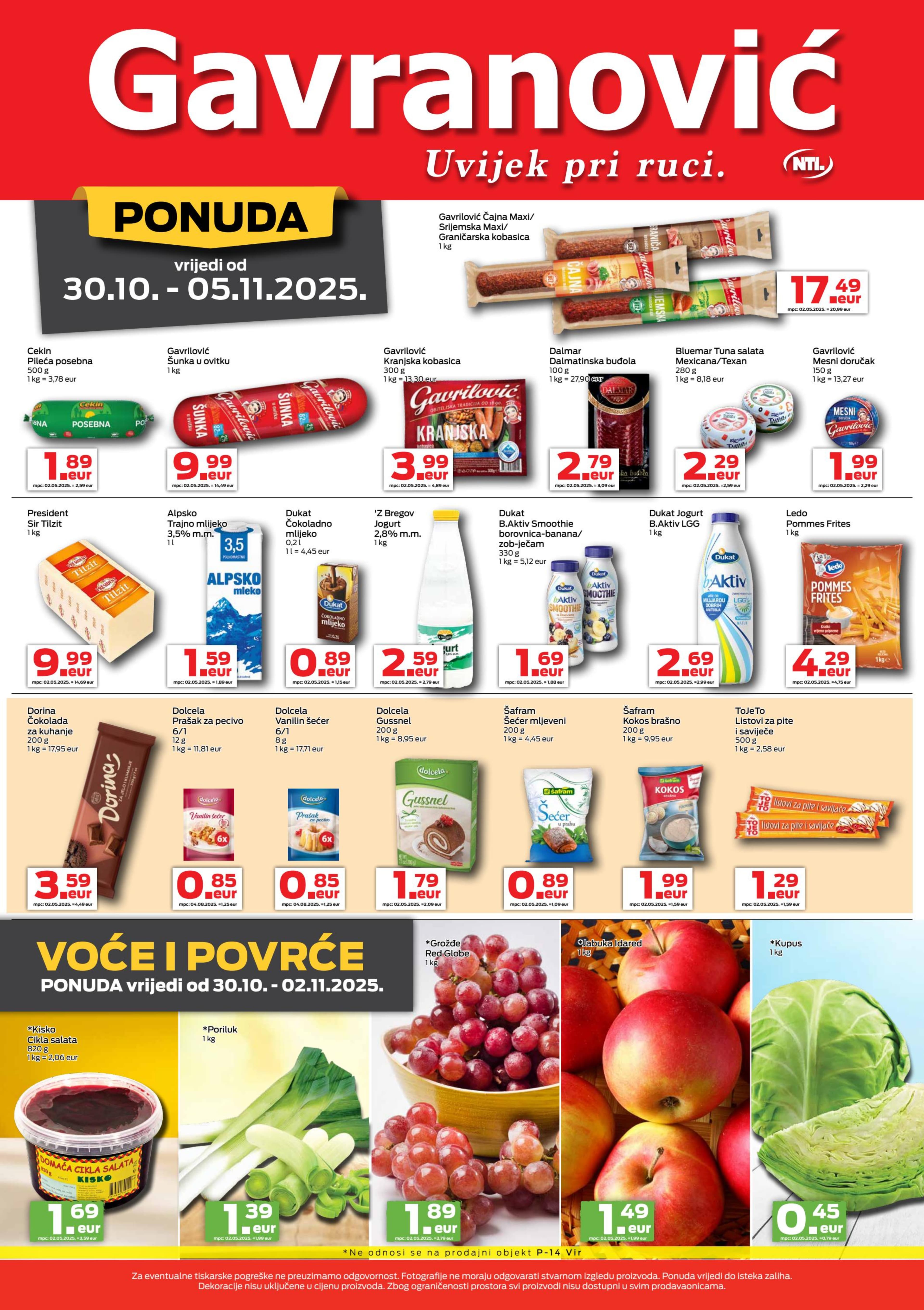 Stranica 2. Gavranović kataloga - Akcije od 30.10. do 05.11.2025.