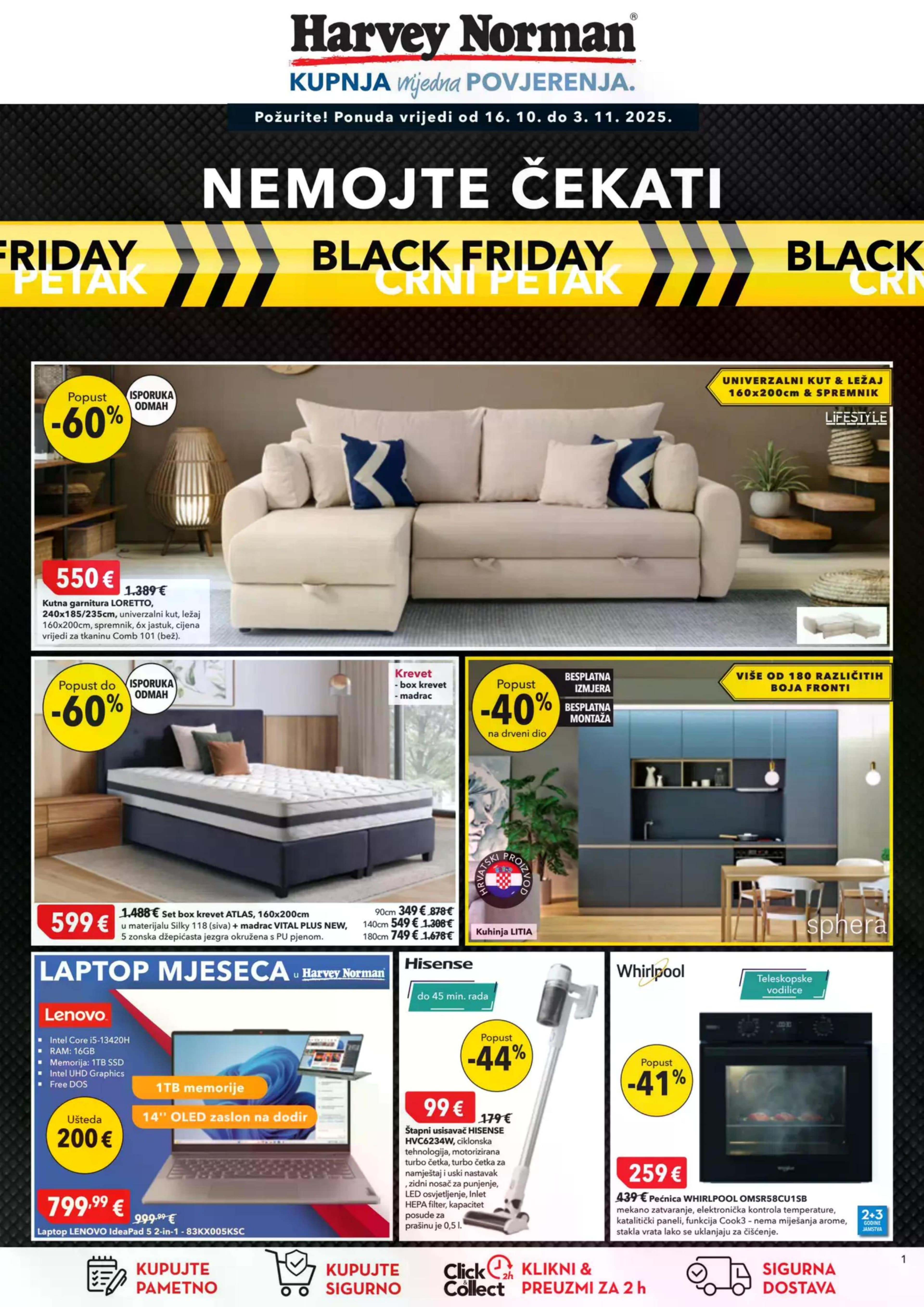 Stranica 1. Harvey Norman kataloga - Akcije od 16.10. do 03.11.2025.