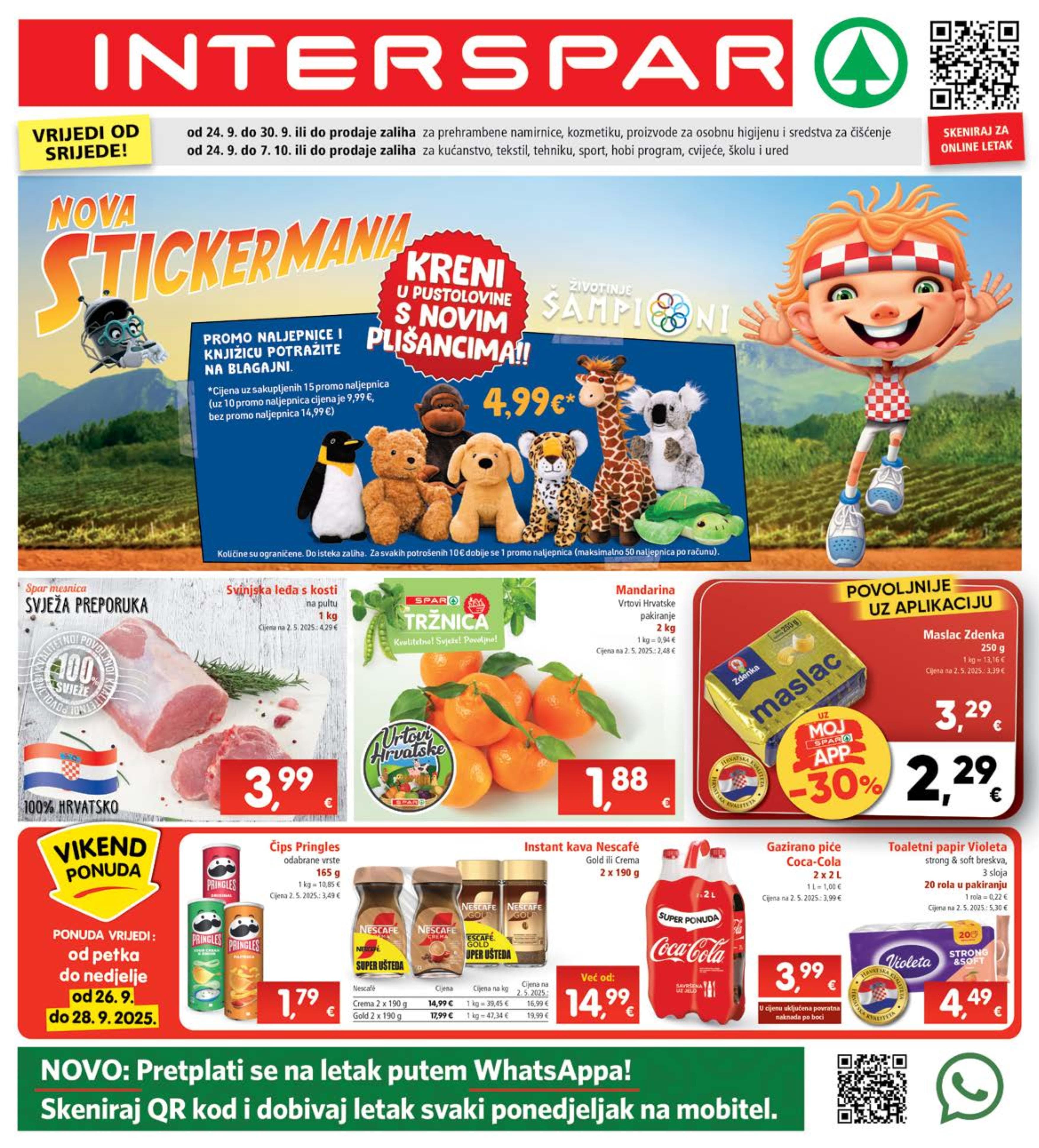 Stranica 1. Interspar kataloga - Akcije od 24.09. do 30.09.2025.