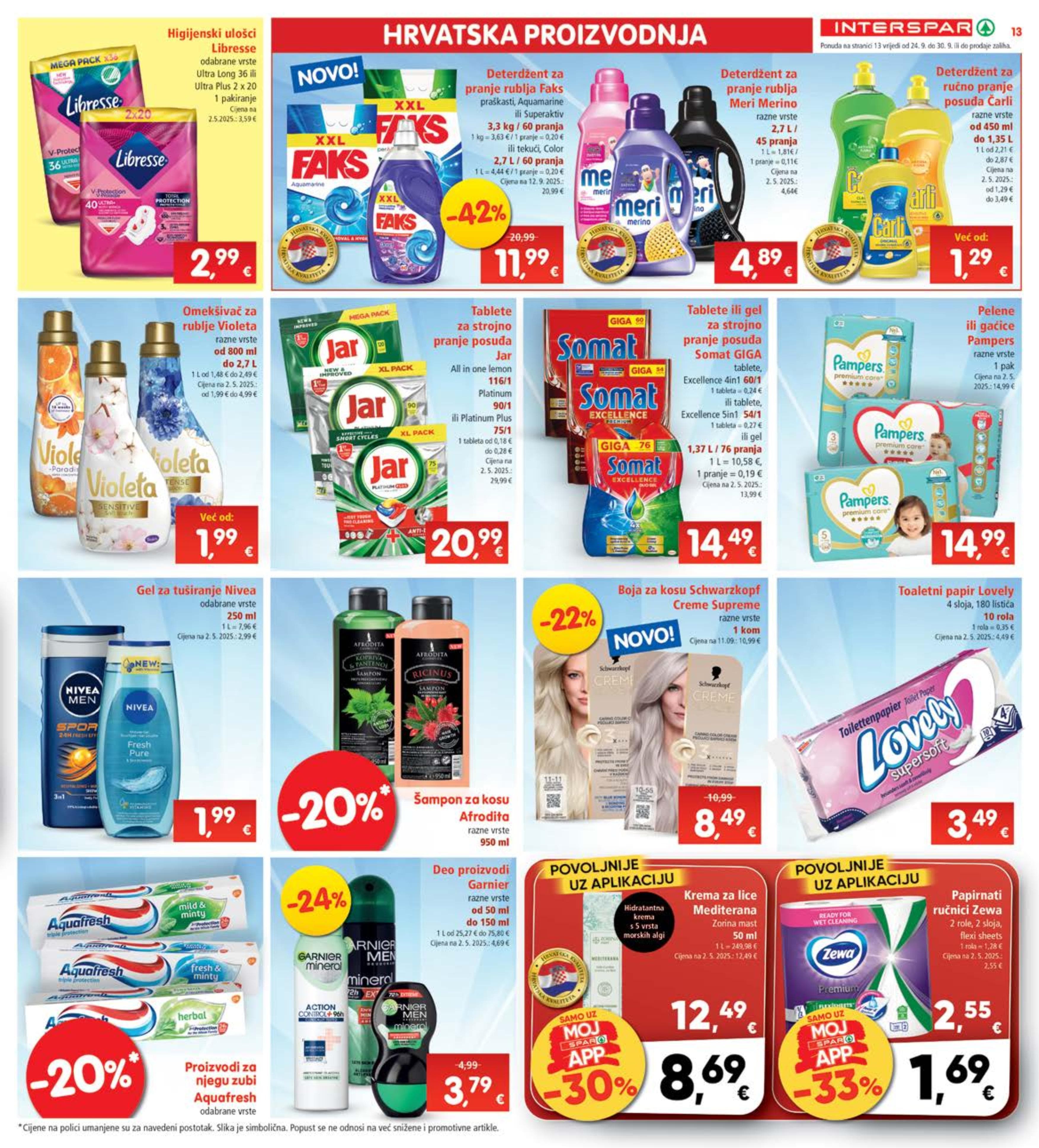 Stranica 13. Interspar kataloga - Akcije od 24.09. do 30.09.2025.