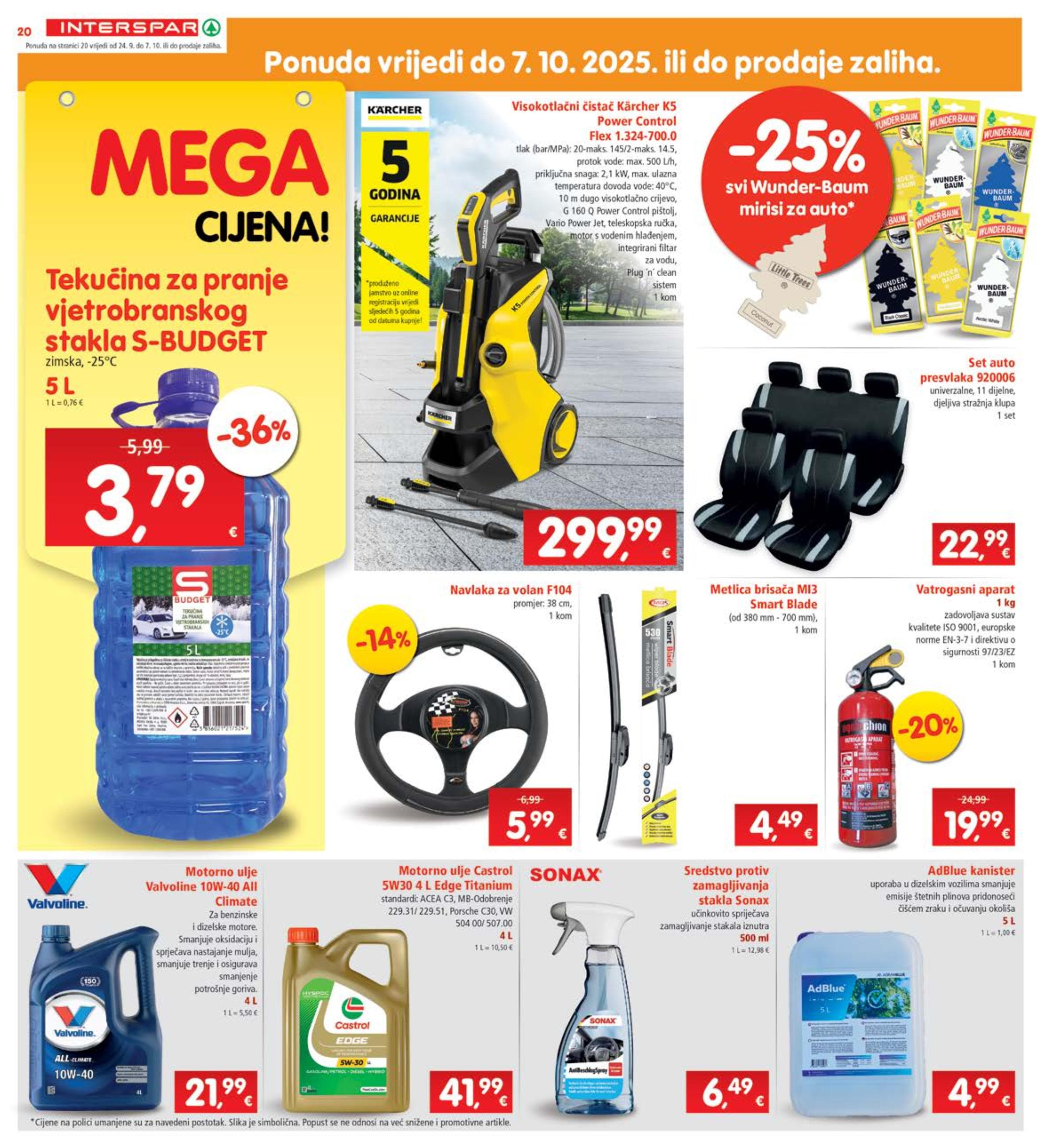 Stranica 20. Interspar kataloga - Akcije od 24.09. do 30.09.2025.