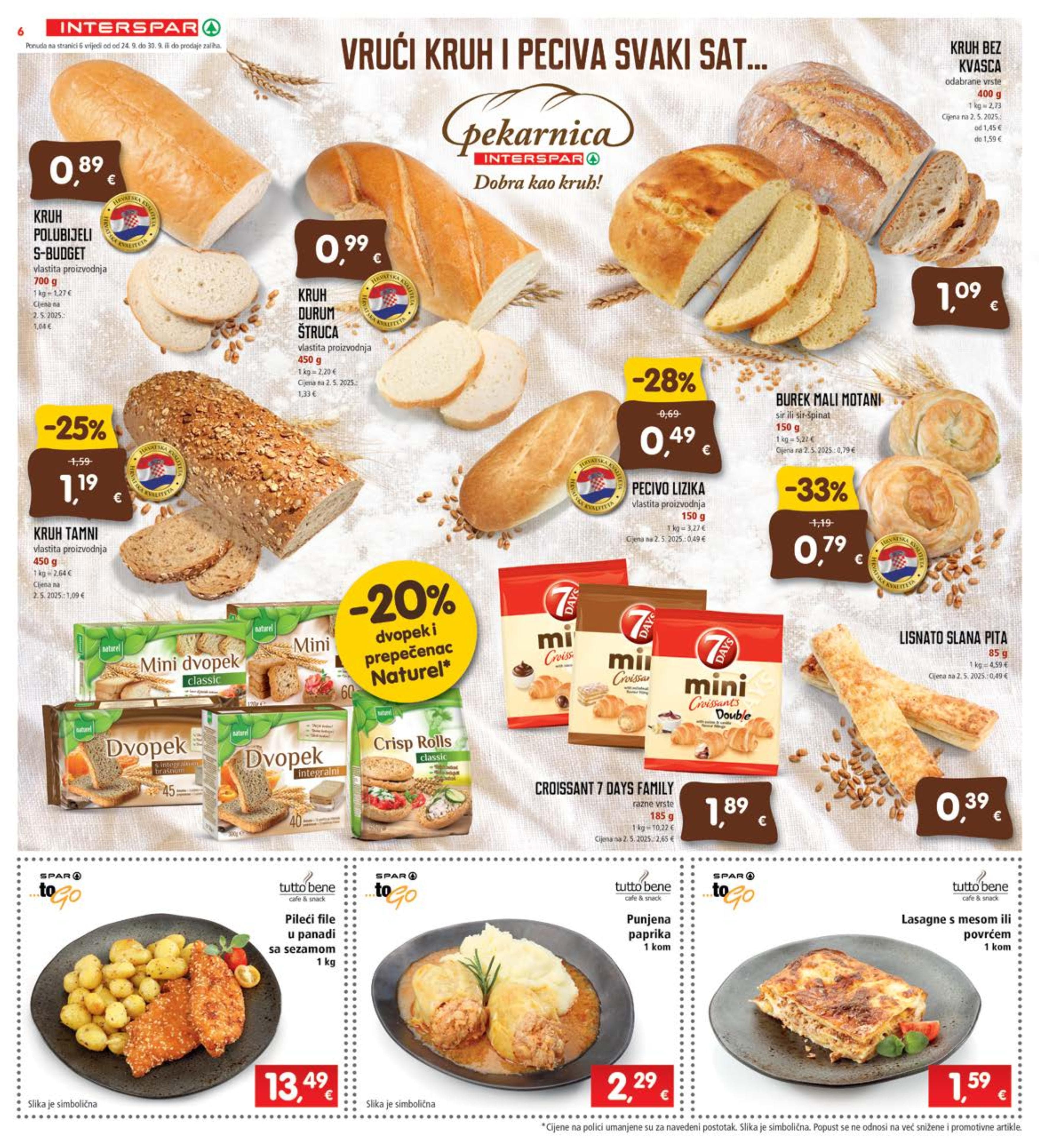 Stranica 6. Interspar kataloga - Akcije od 24.09. do 30.09.2025.