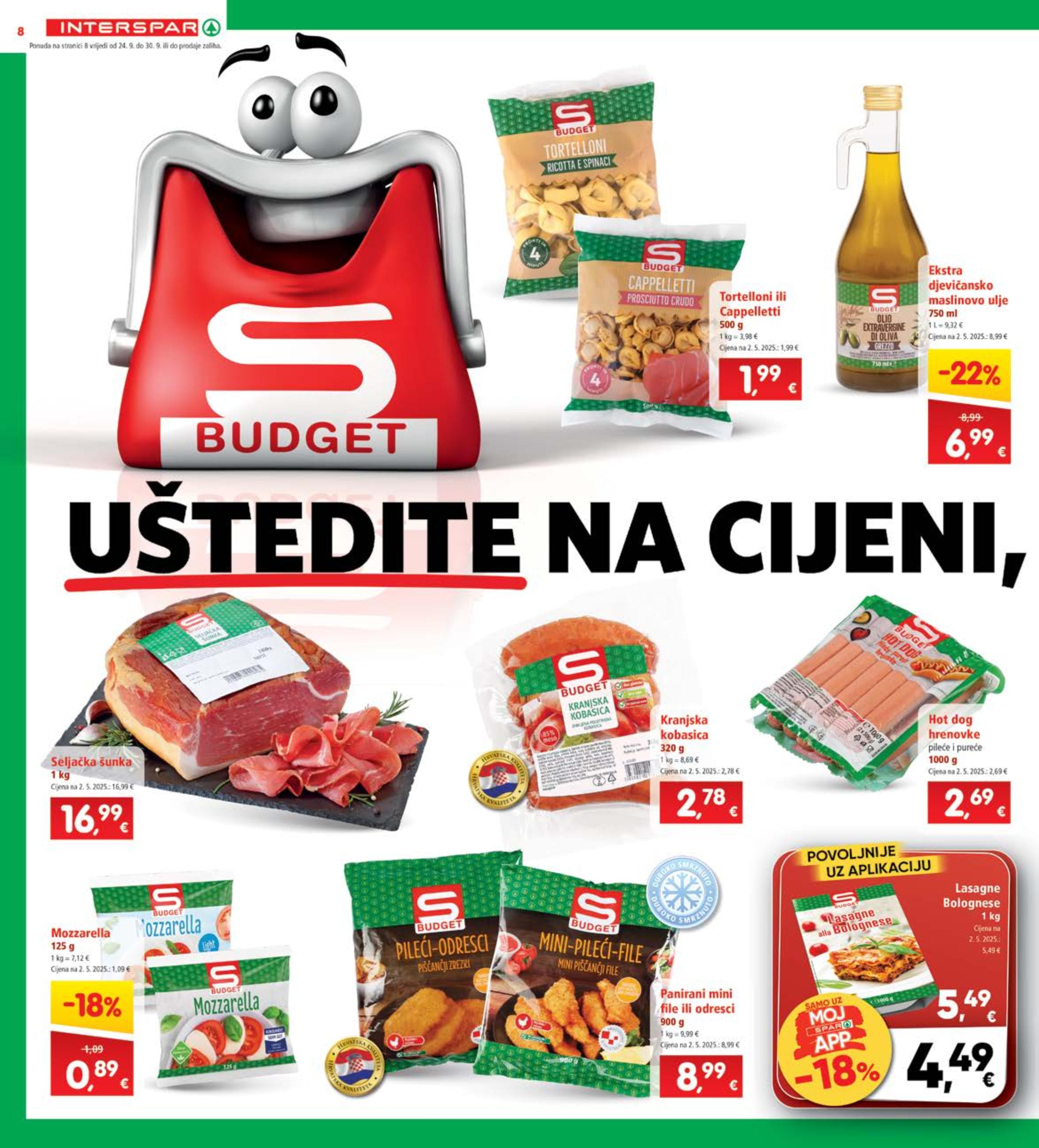 Stranica 8. Interspar kataloga - Akcije od 24.09. do 30.09.2025.