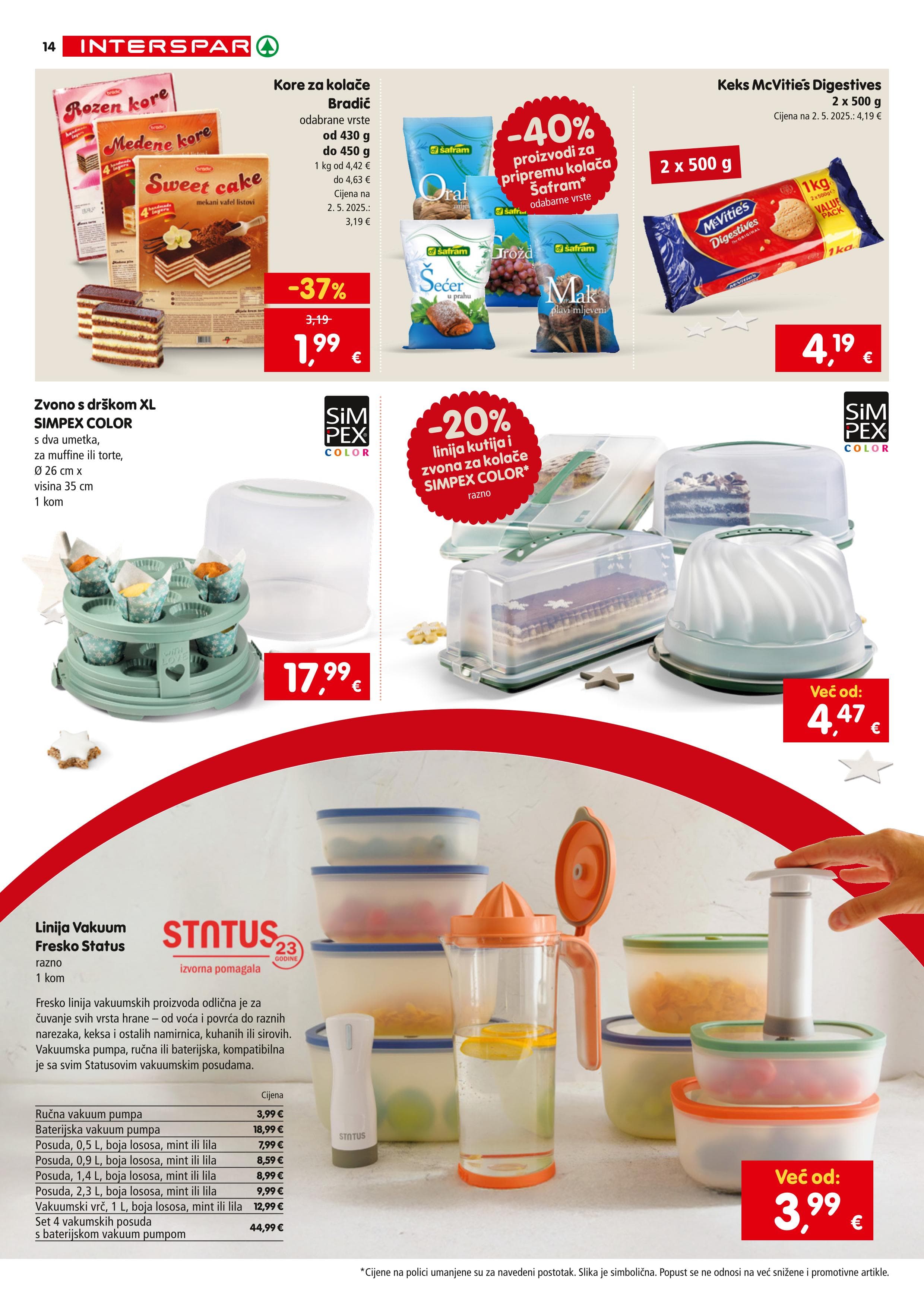 Stranica 14. Interspar kataloga - Akcije od 08.10. do 06.01.2026.