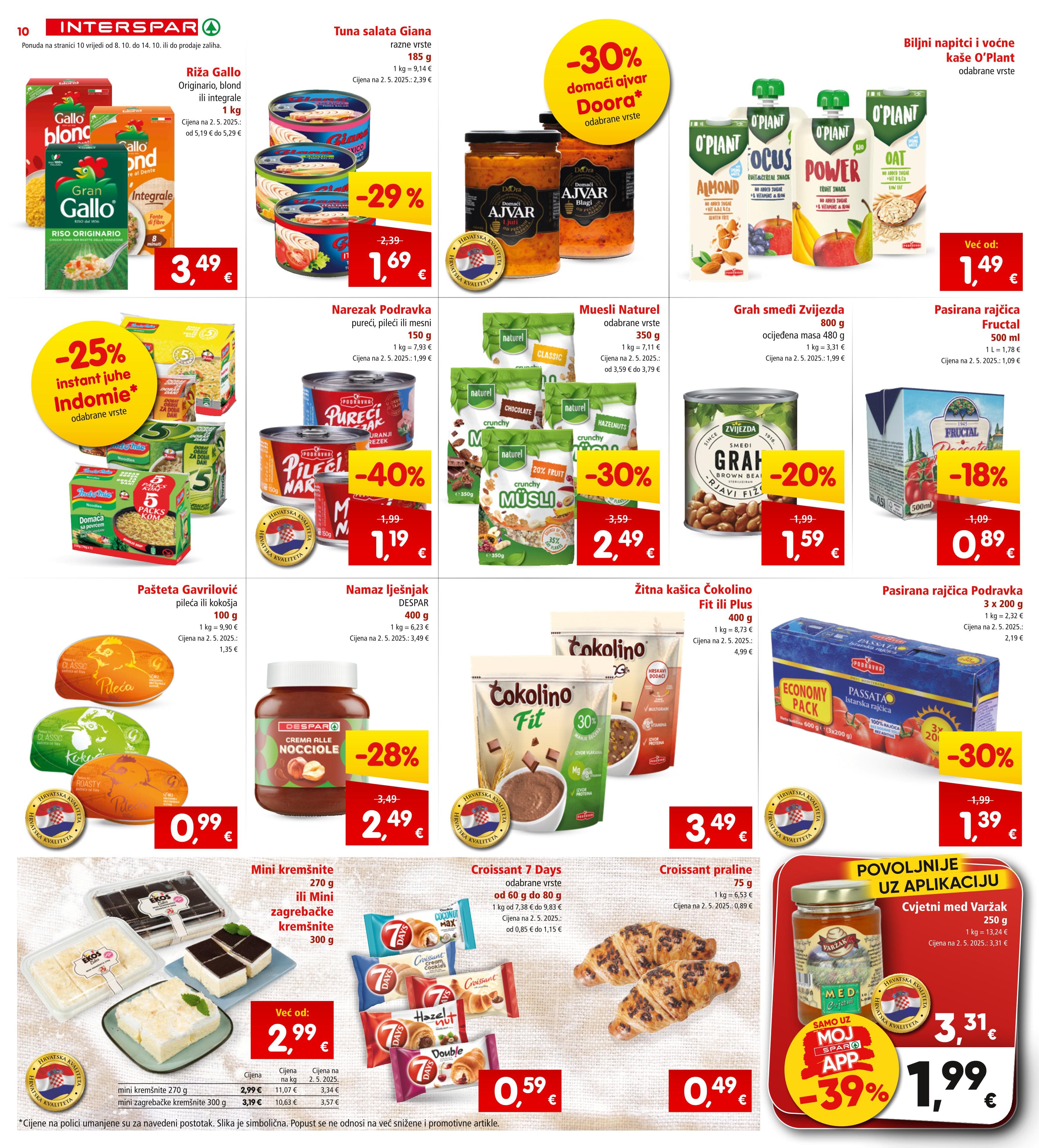 Stranica 12. Interspar kataloga - Akcije od 08.10. do 14.10.2025.