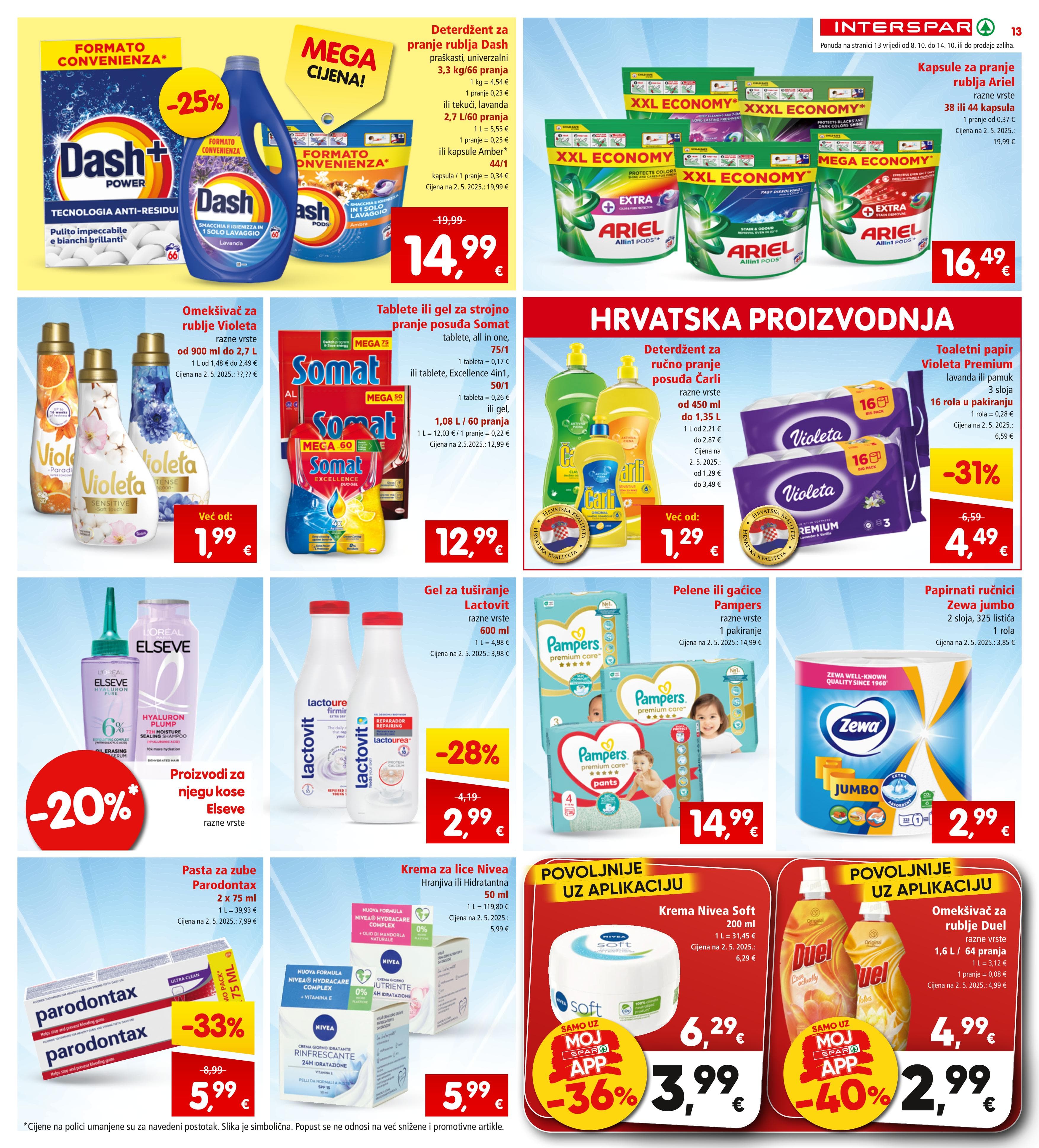 Stranica 15. Interspar kataloga - Akcije od 08.10. do 14.10.2025.