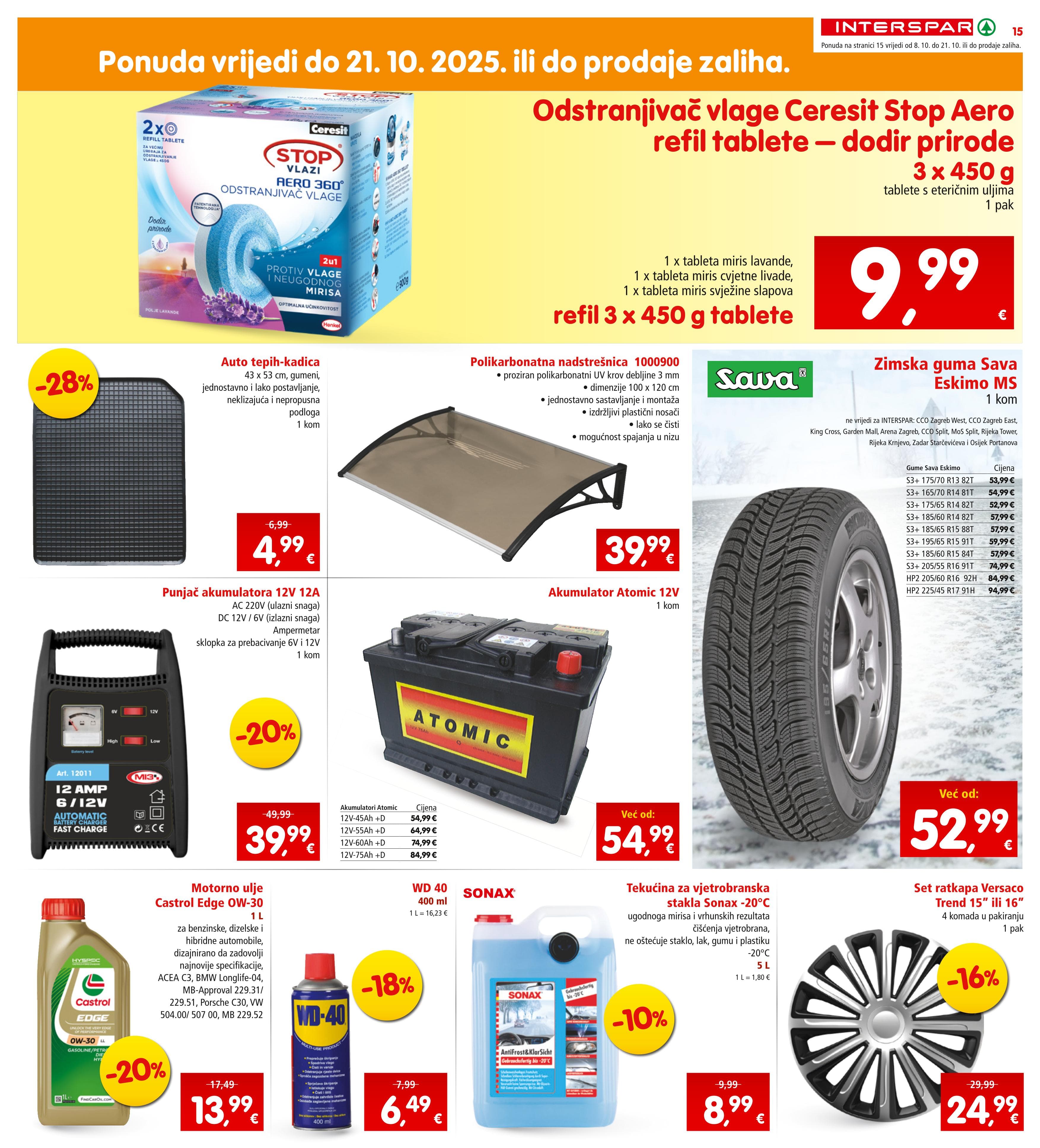 Stranica 17. Interspar kataloga - Akcije od 08.10. do 14.10.2025.