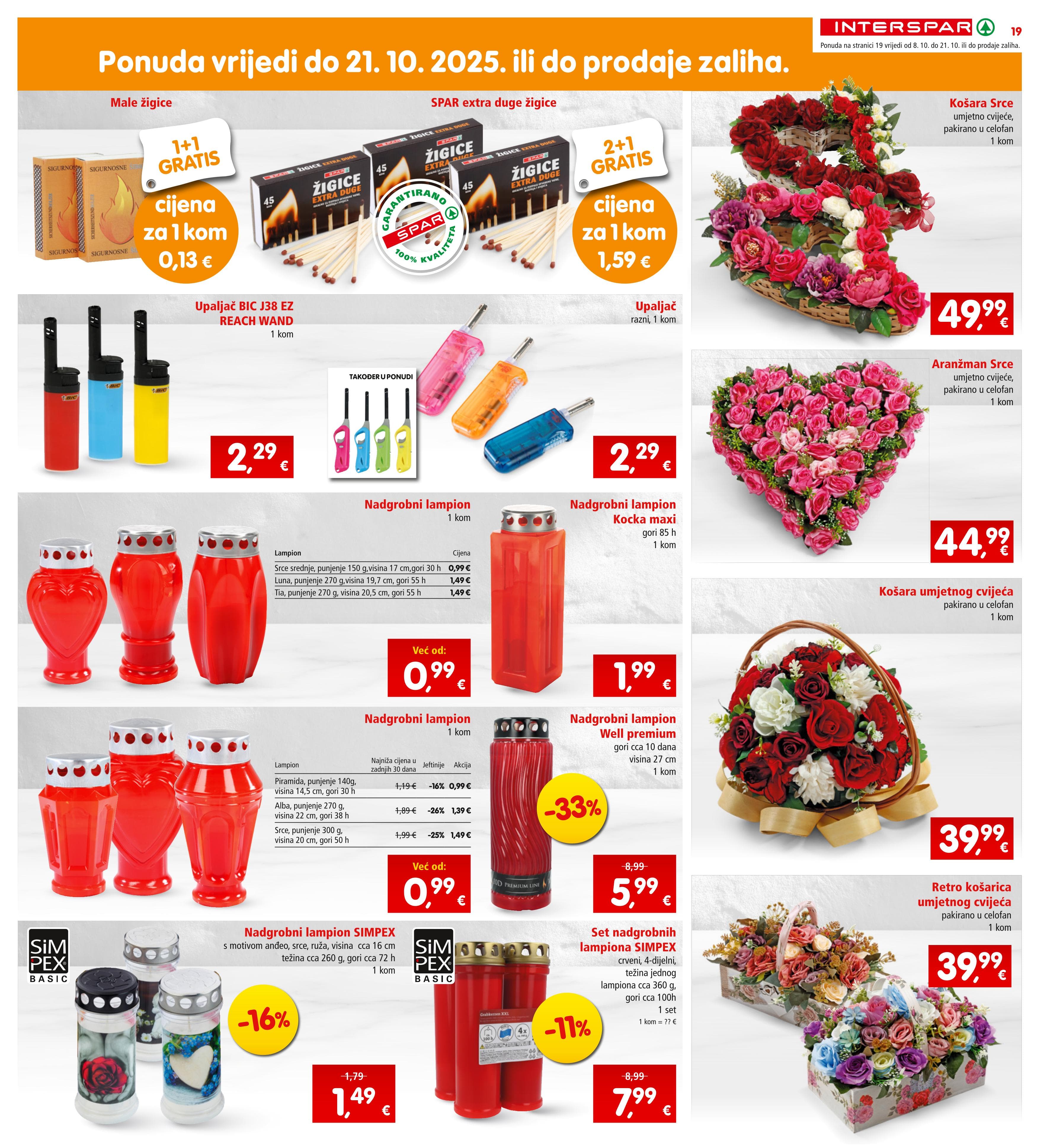 Stranica 21. Interspar kataloga - Akcije od 08.10. do 14.10.2025.