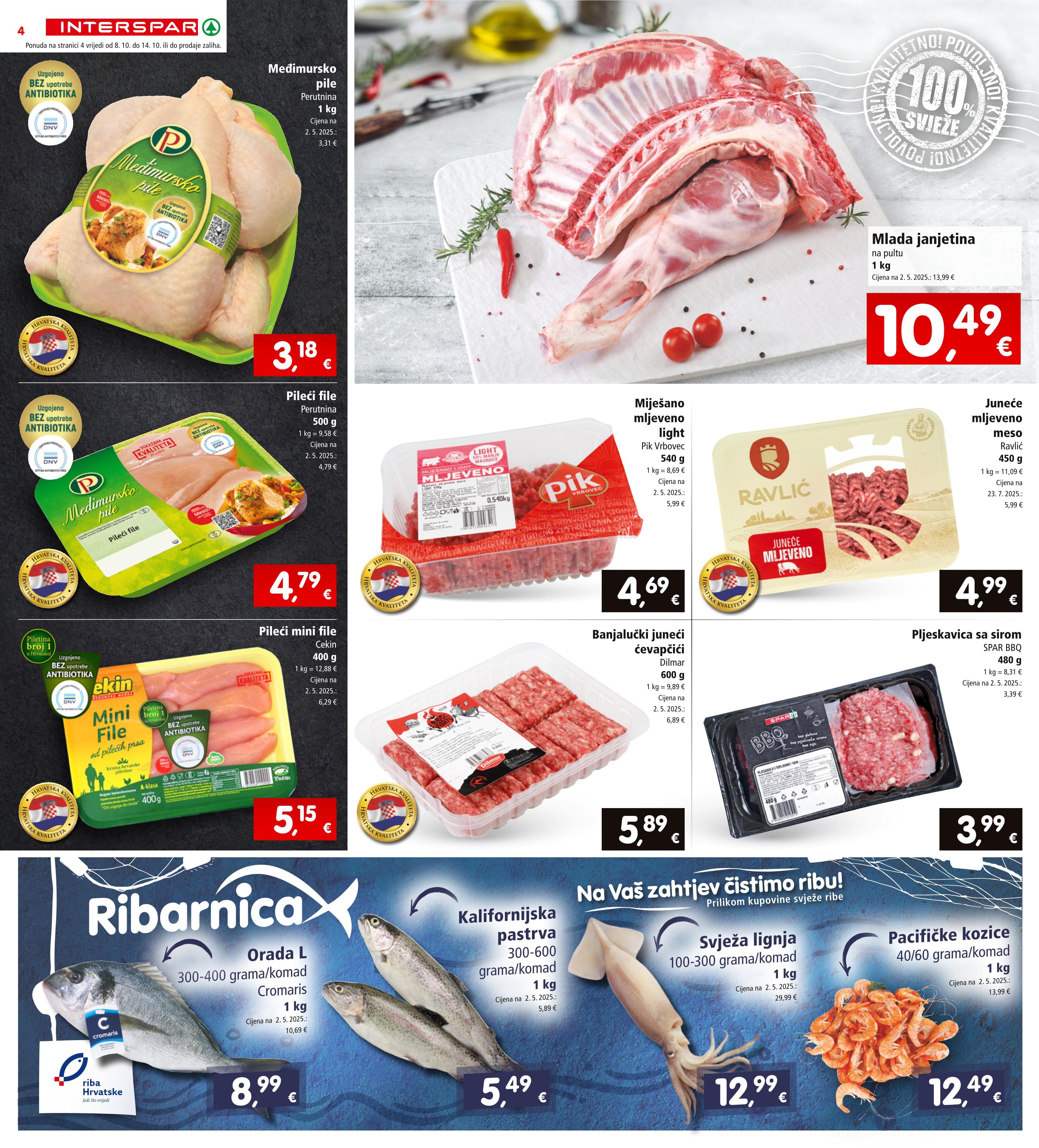Stranica 4. Interspar kataloga - Akcije od 08.10. do 14.10.2025.