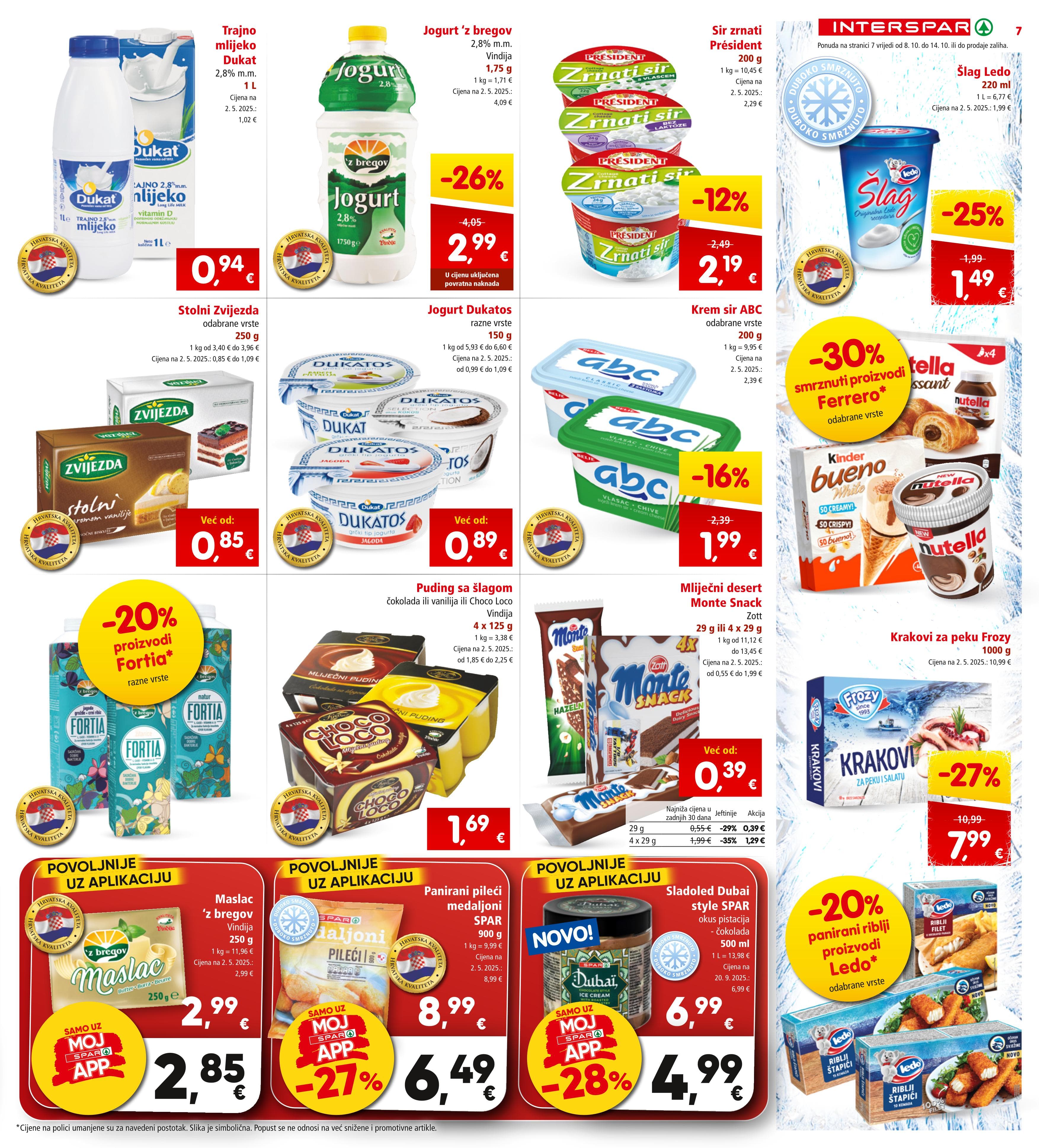 Stranica 9. Interspar kataloga - Akcije od 08.10. do 14.10.2025.