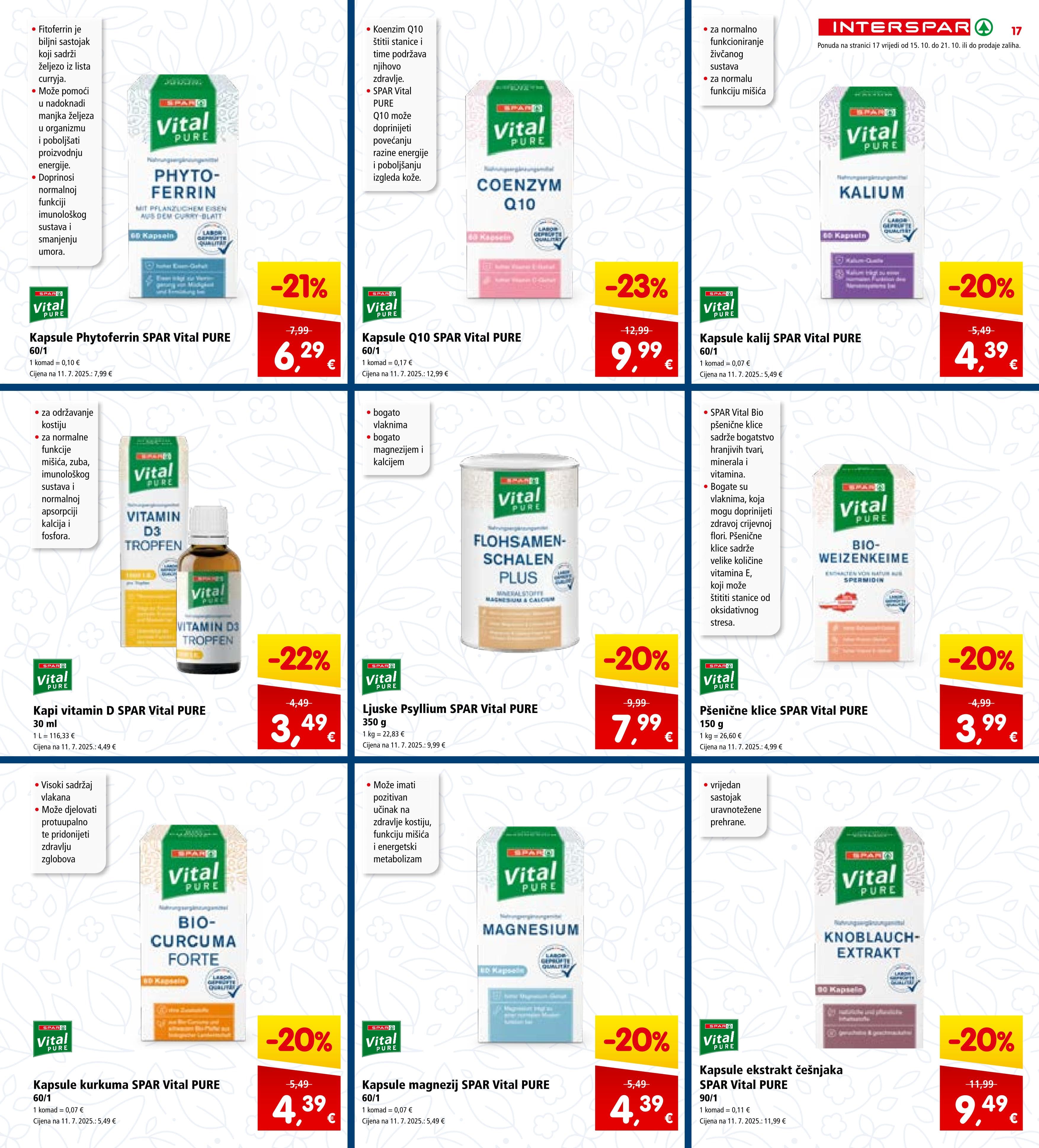 Stranica 19. Interspar kataloga - Akcije od 15.10. do 21.10.2025.
