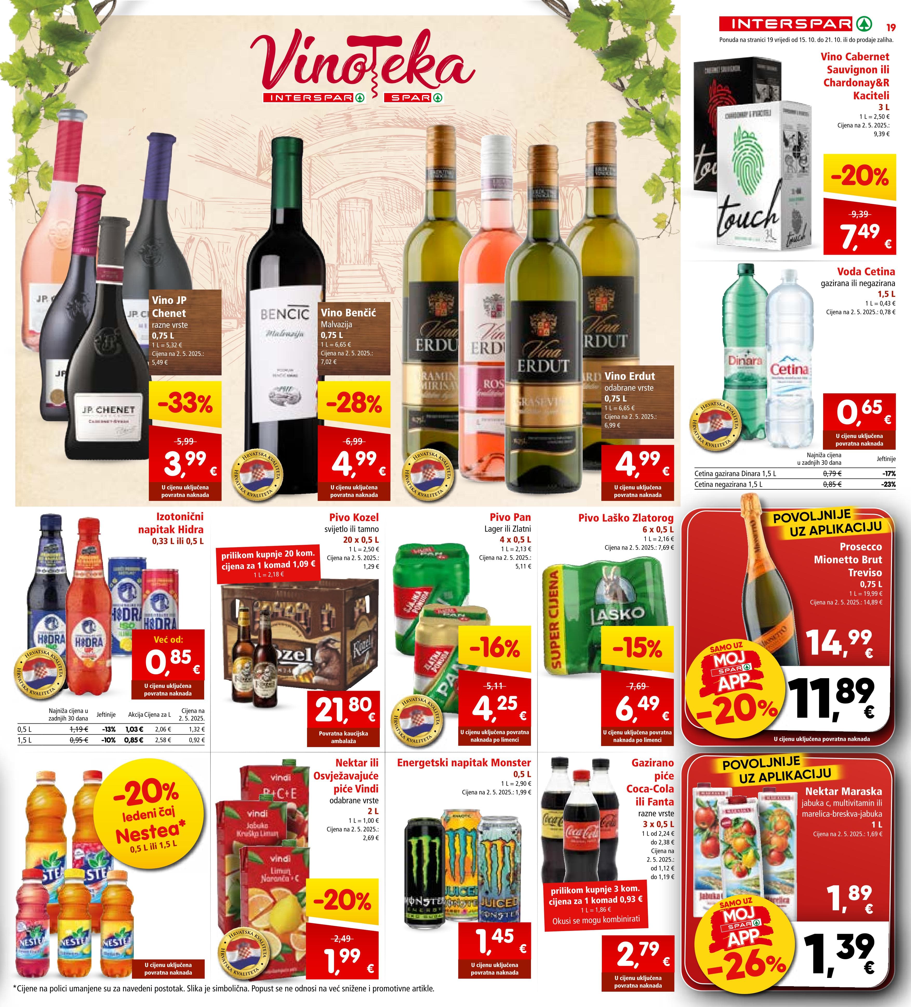 Stranica 21. Interspar kataloga - Akcije od 15.10. do 21.10.2025.