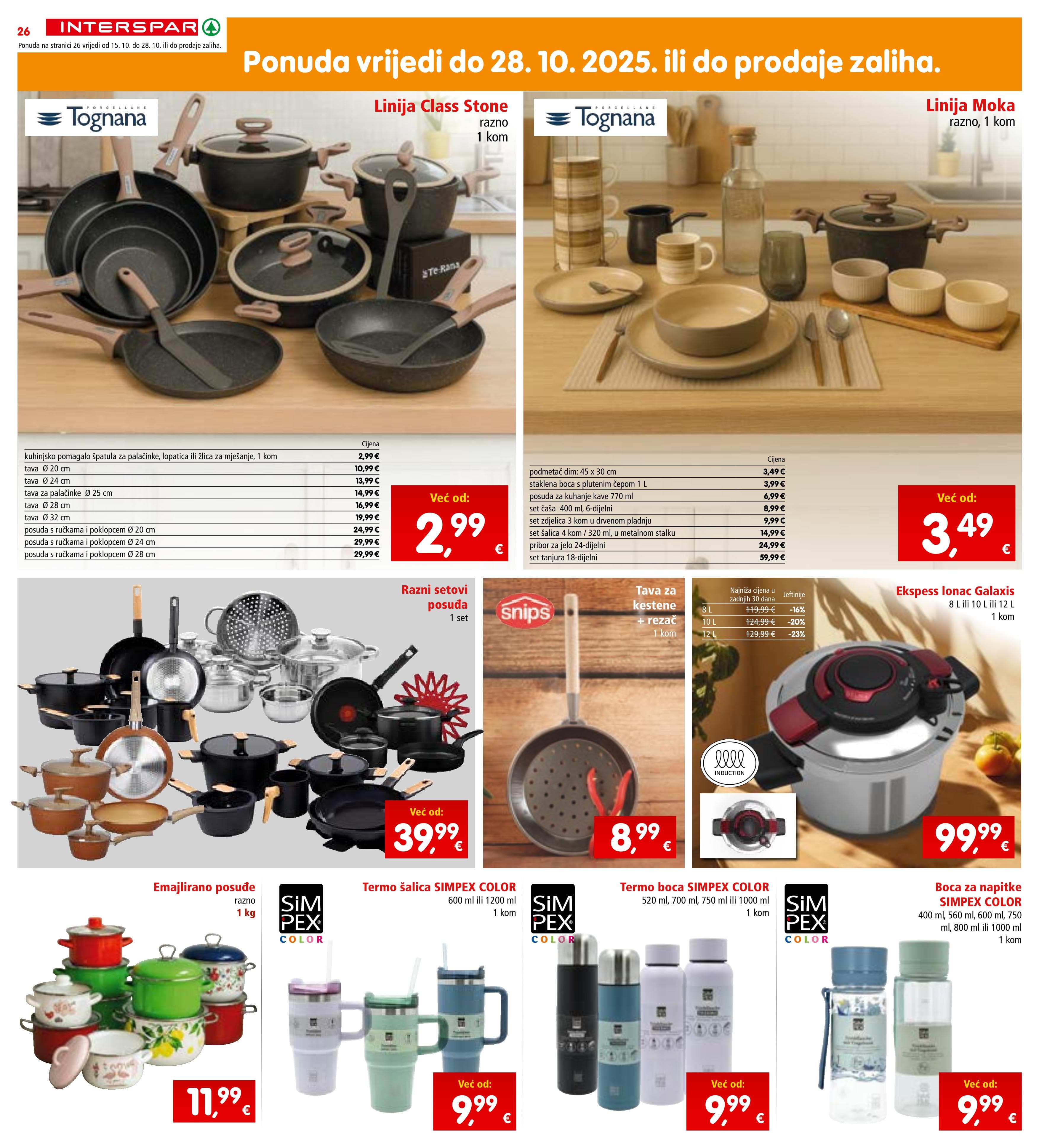 Stranica 28. Interspar kataloga - Akcije od 15.10. do 21.10.2025.