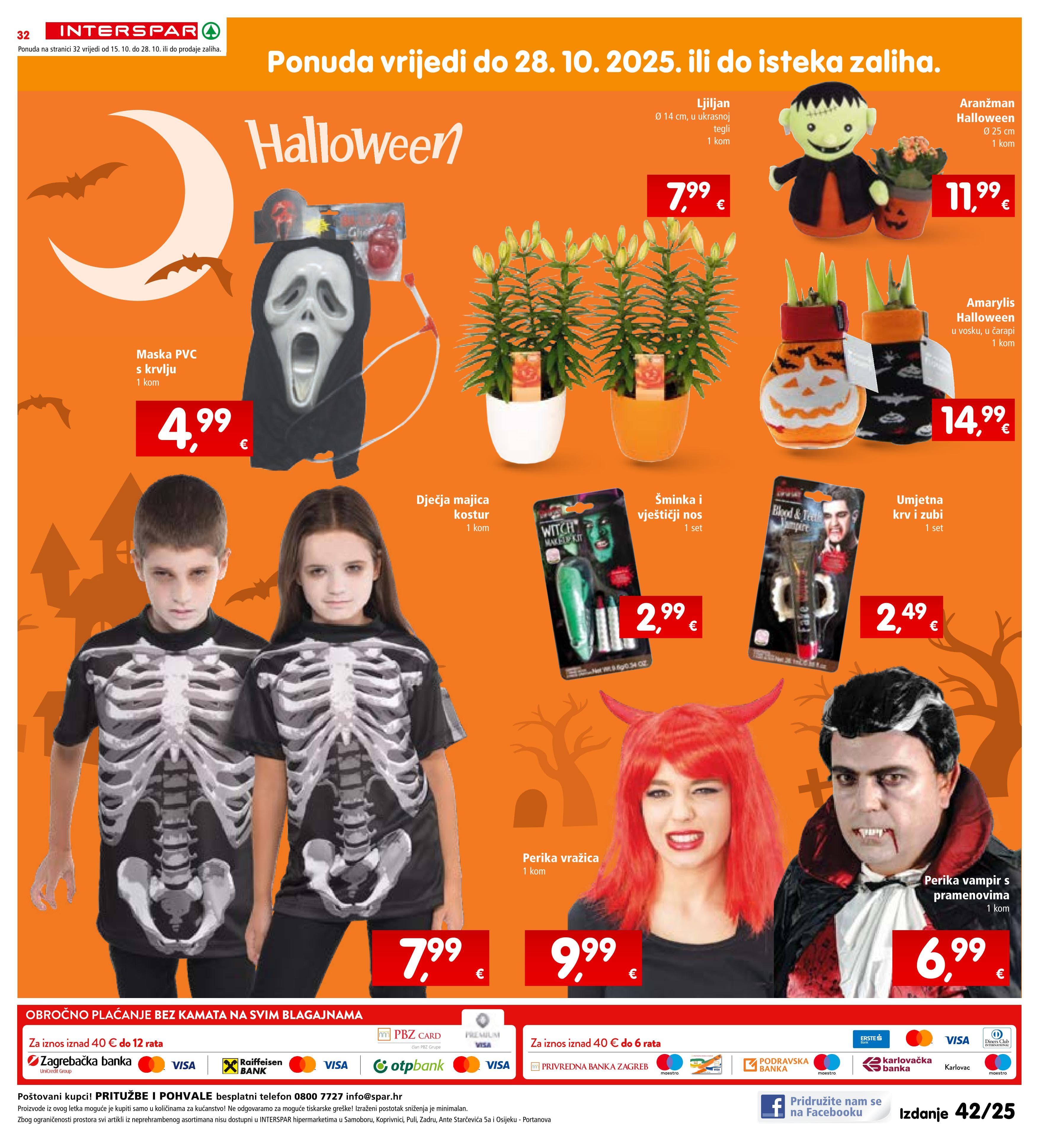 Stranica 34. Interspar kataloga - Akcije od 15.10. do 21.10.2025.