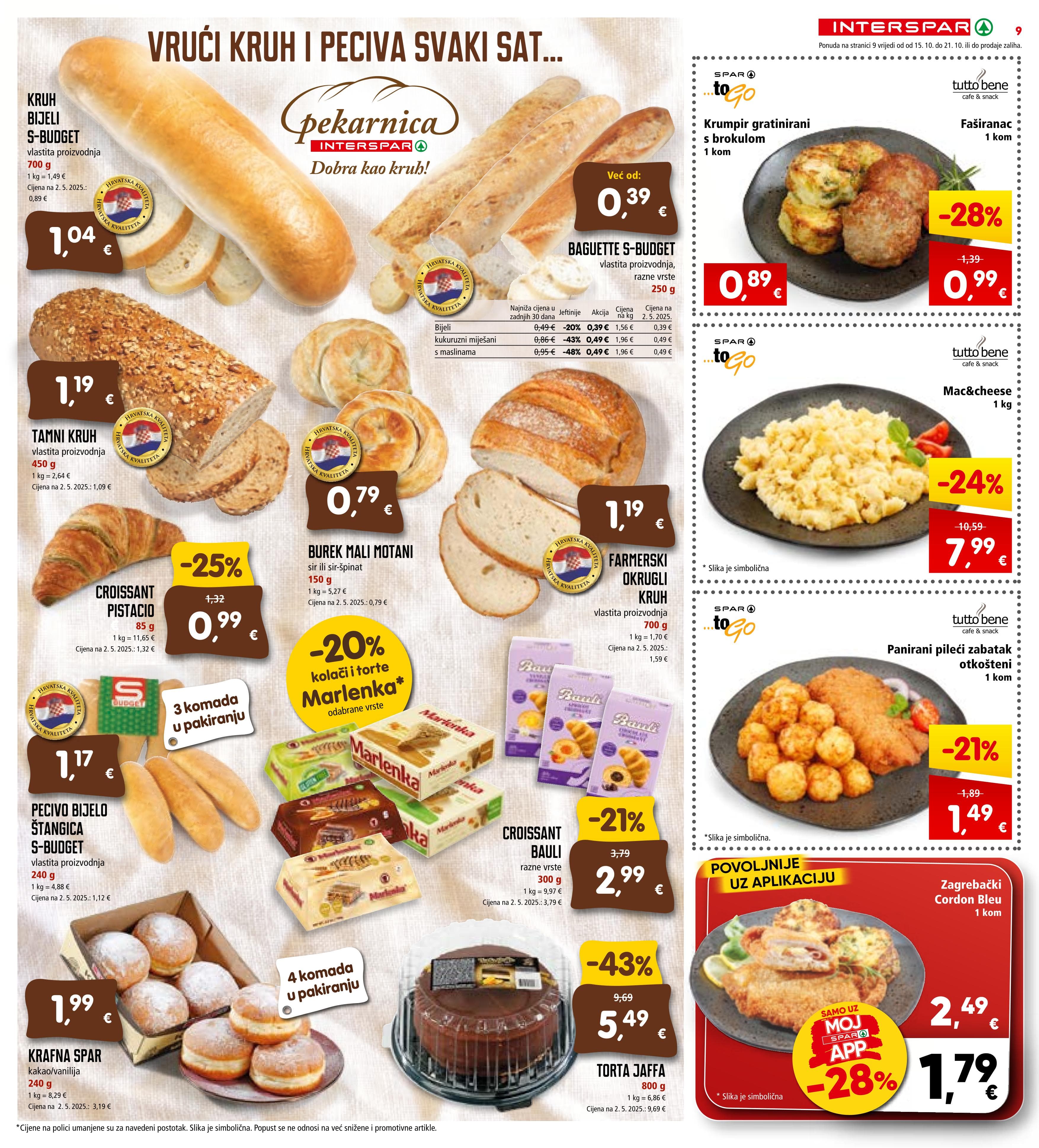 Stranica 9. Interspar kataloga - Akcije od 15.10. do 21.10.2025.