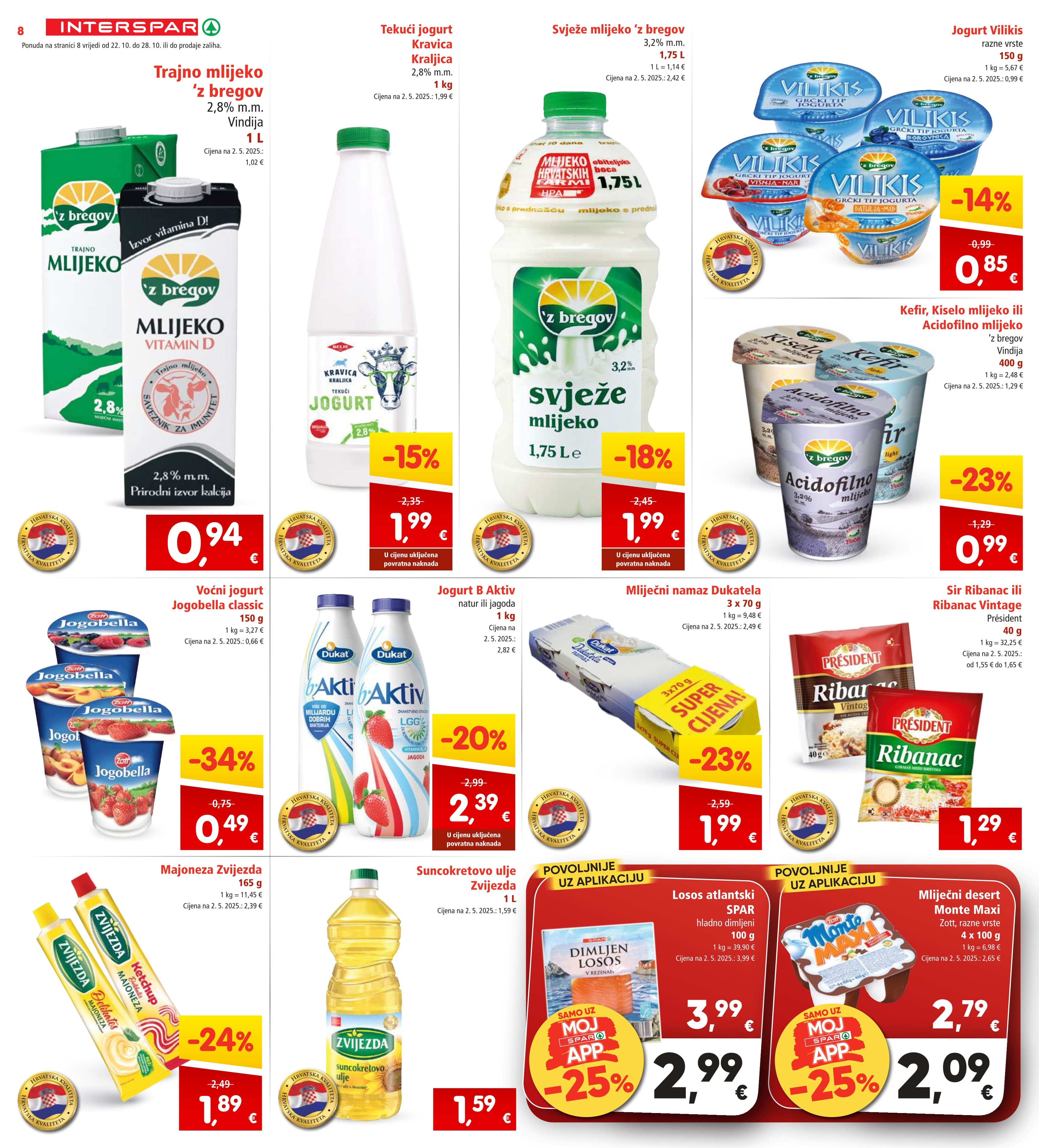 Stranica 10. Interspar kataloga - Akcije od 22.10. do 28.10.2025.