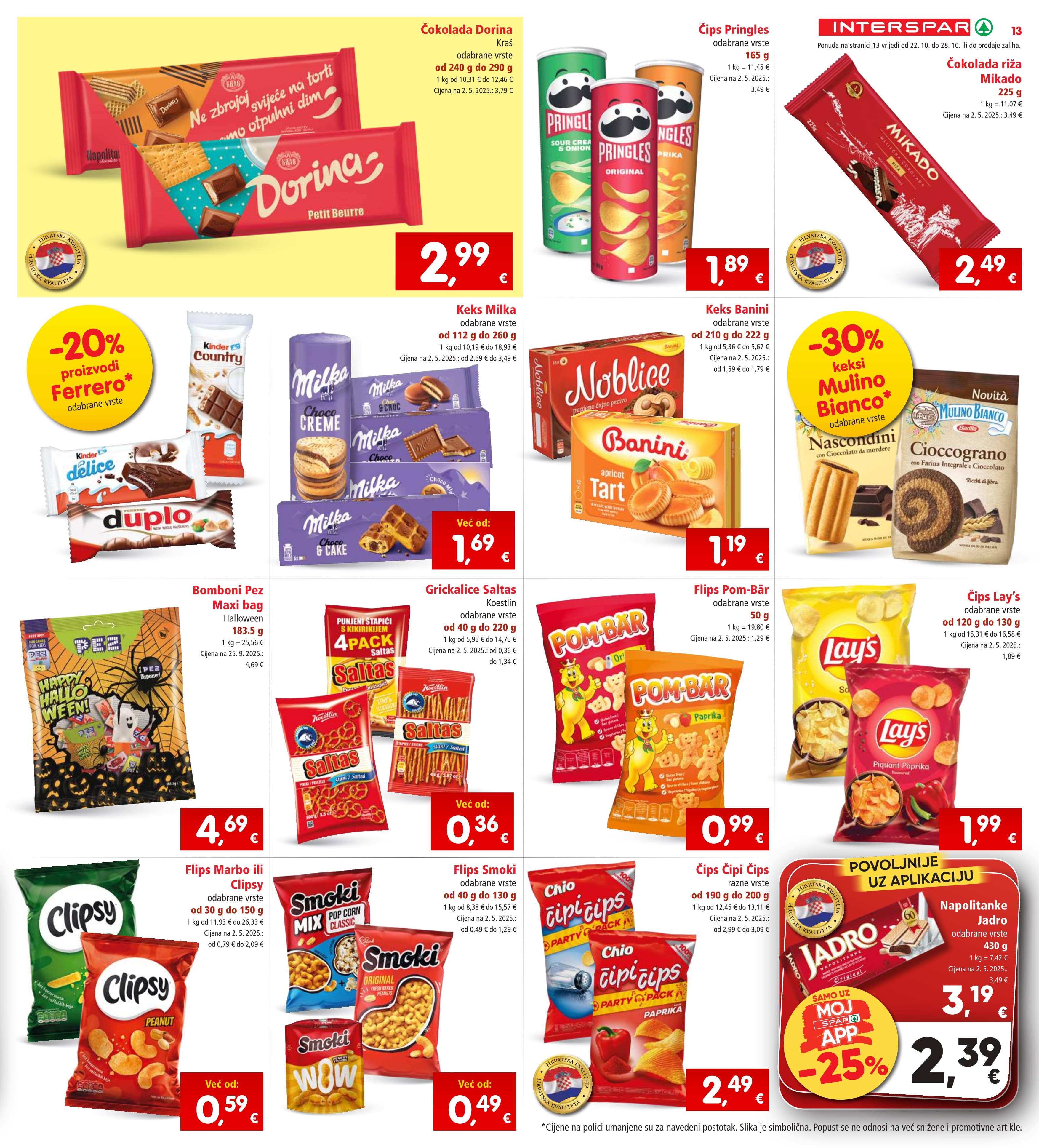 Stranica 15. Interspar kataloga - Akcije od 22.10. do 28.10.2025.
