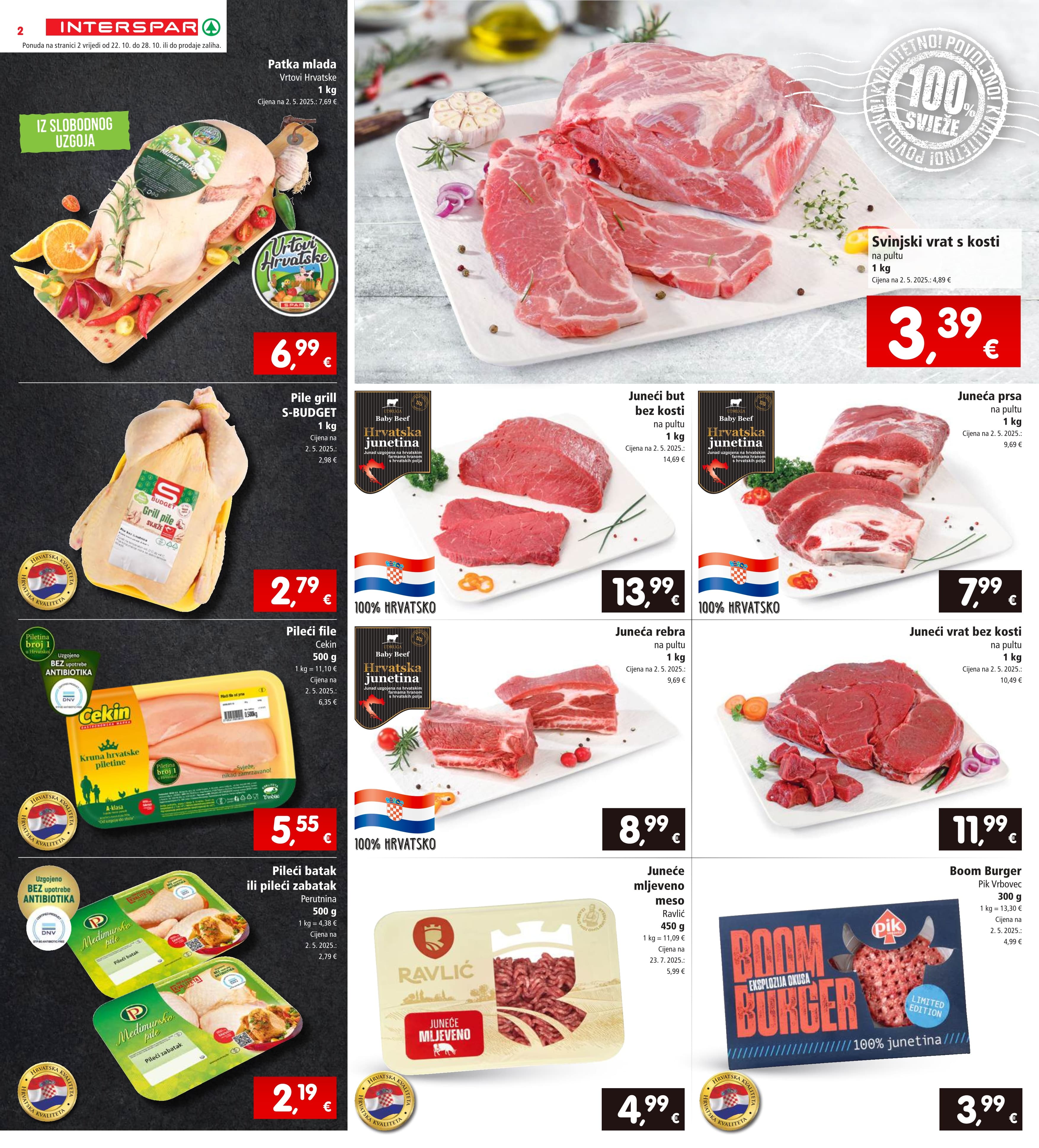 Stranica 2. Interspar kataloga - Akcije od 22.10. do 28.10.2025.