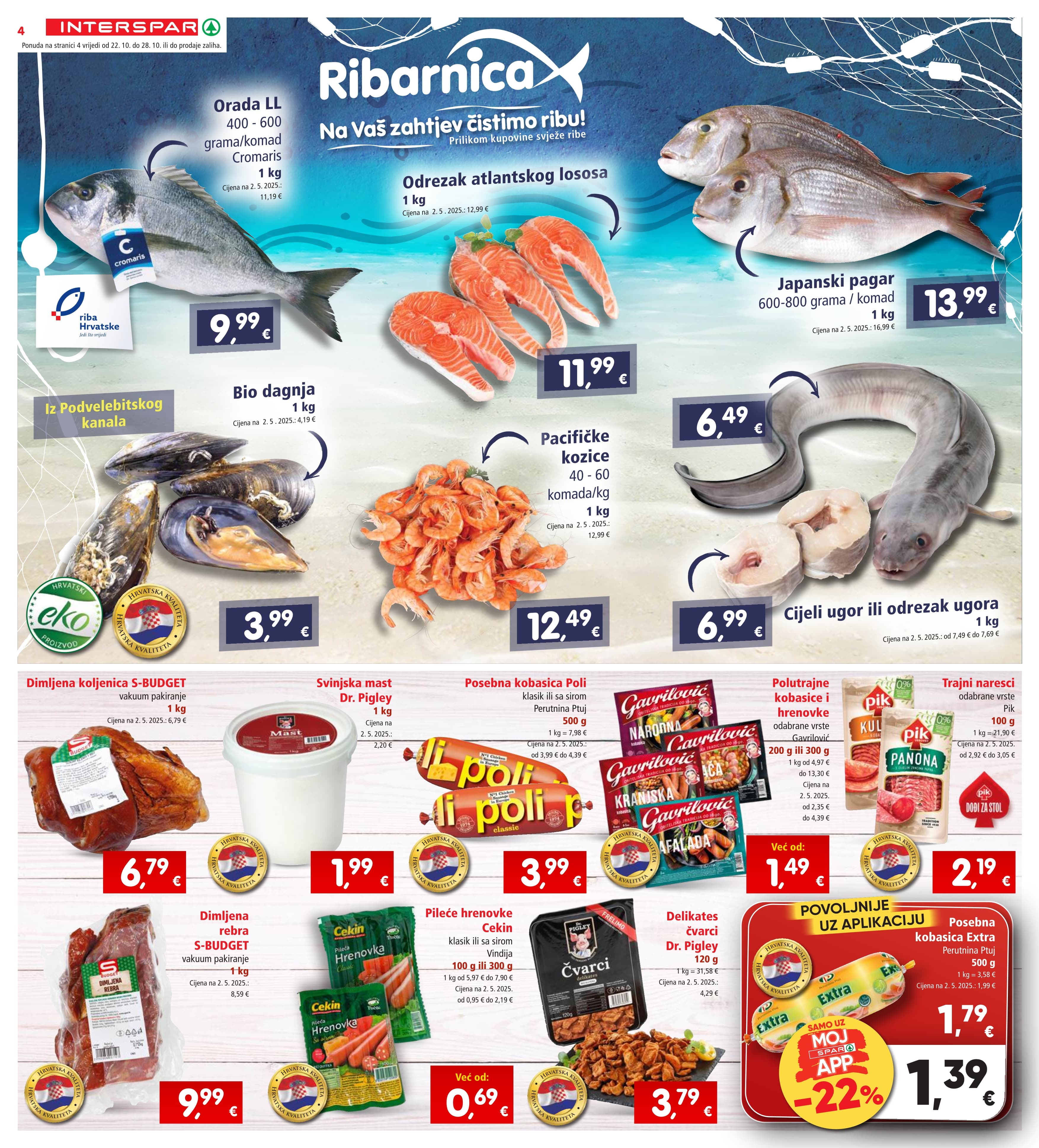 Stranica 6. Interspar kataloga - Akcije od 22.10. do 28.10.2025.