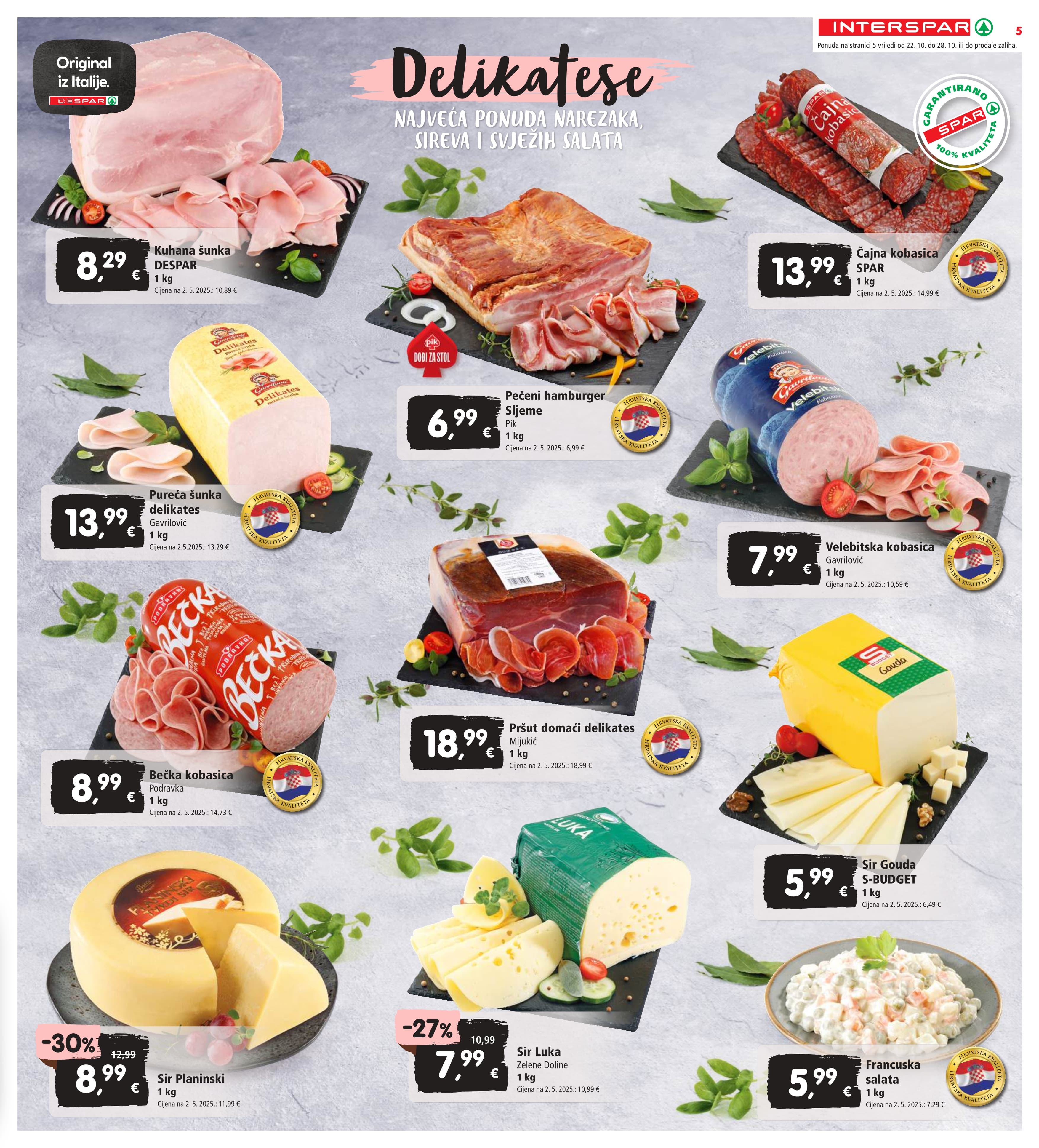 Stranica 7. Interspar kataloga - Akcije od 22.10. do 28.10.2025.