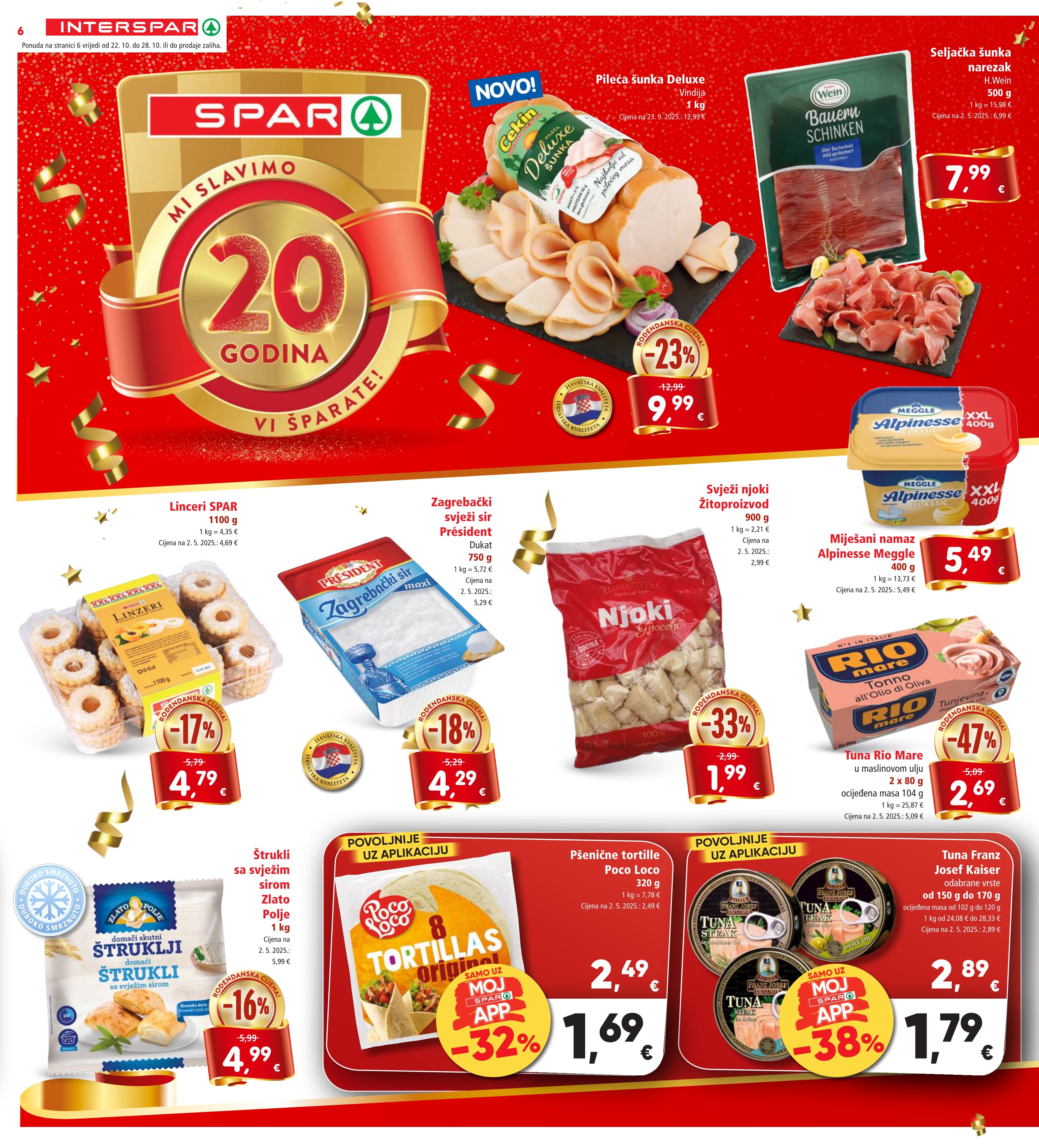 Stranica 8. Interspar kataloga - Akcije od 22.10. do 28.10.2025.