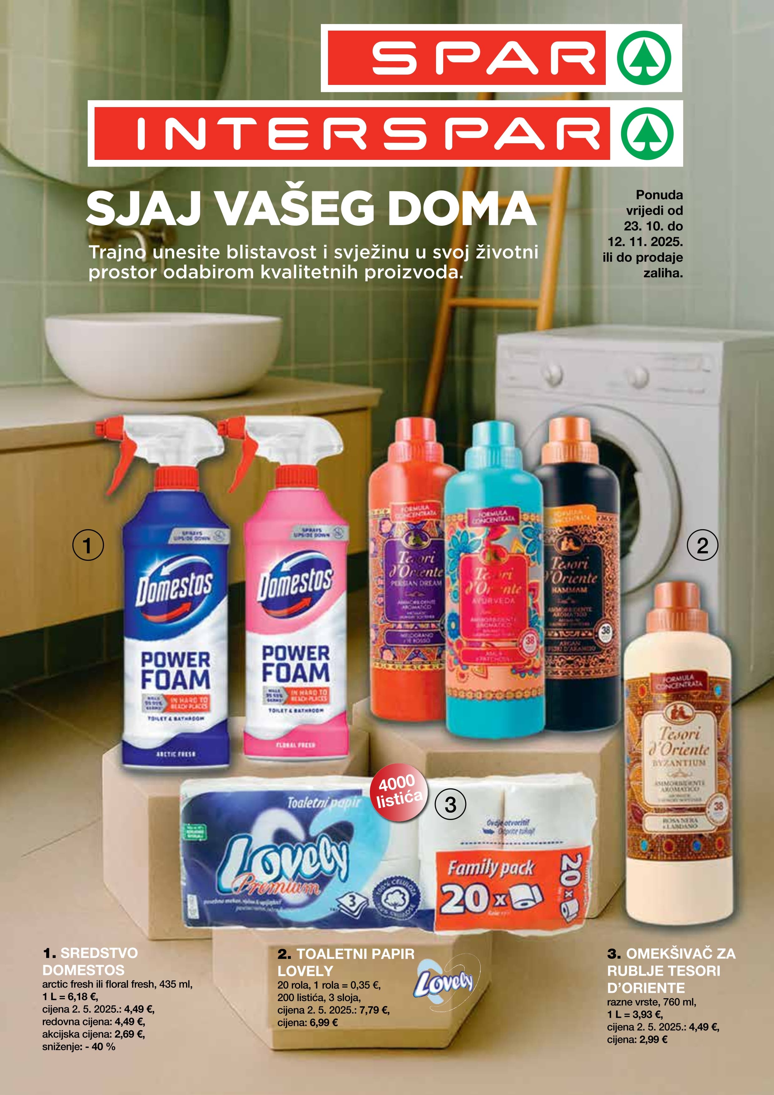 Stranica 1. Interspar kataloga - Akcije od 23.10. do 12.11.2025.