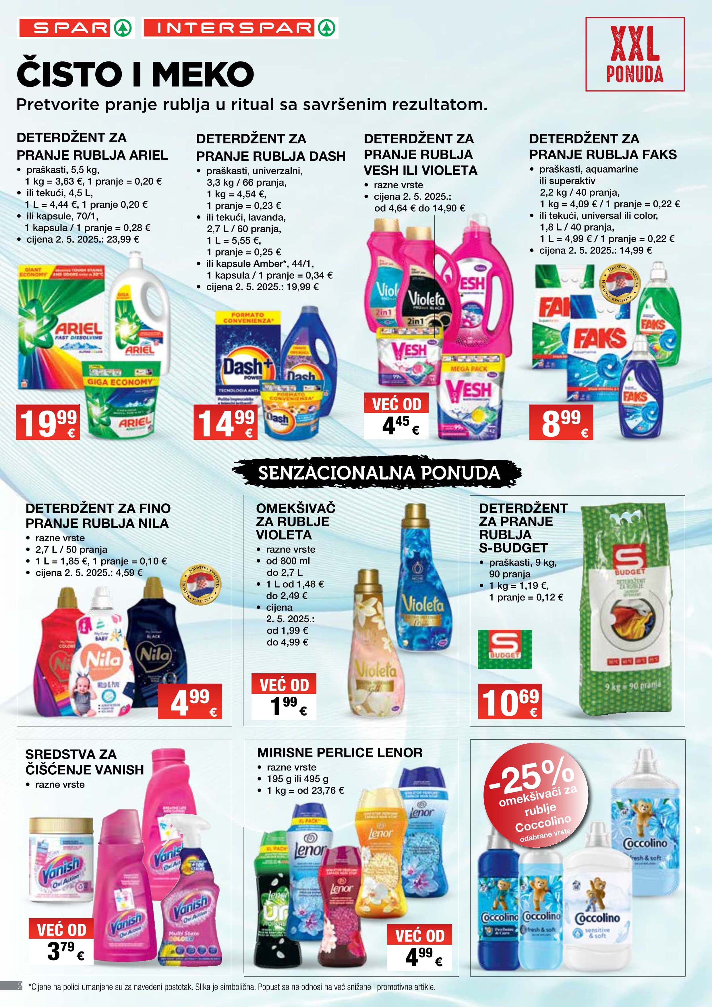 Stranica 2. Interspar kataloga - Akcije od 23.10. do 12.11.2025.