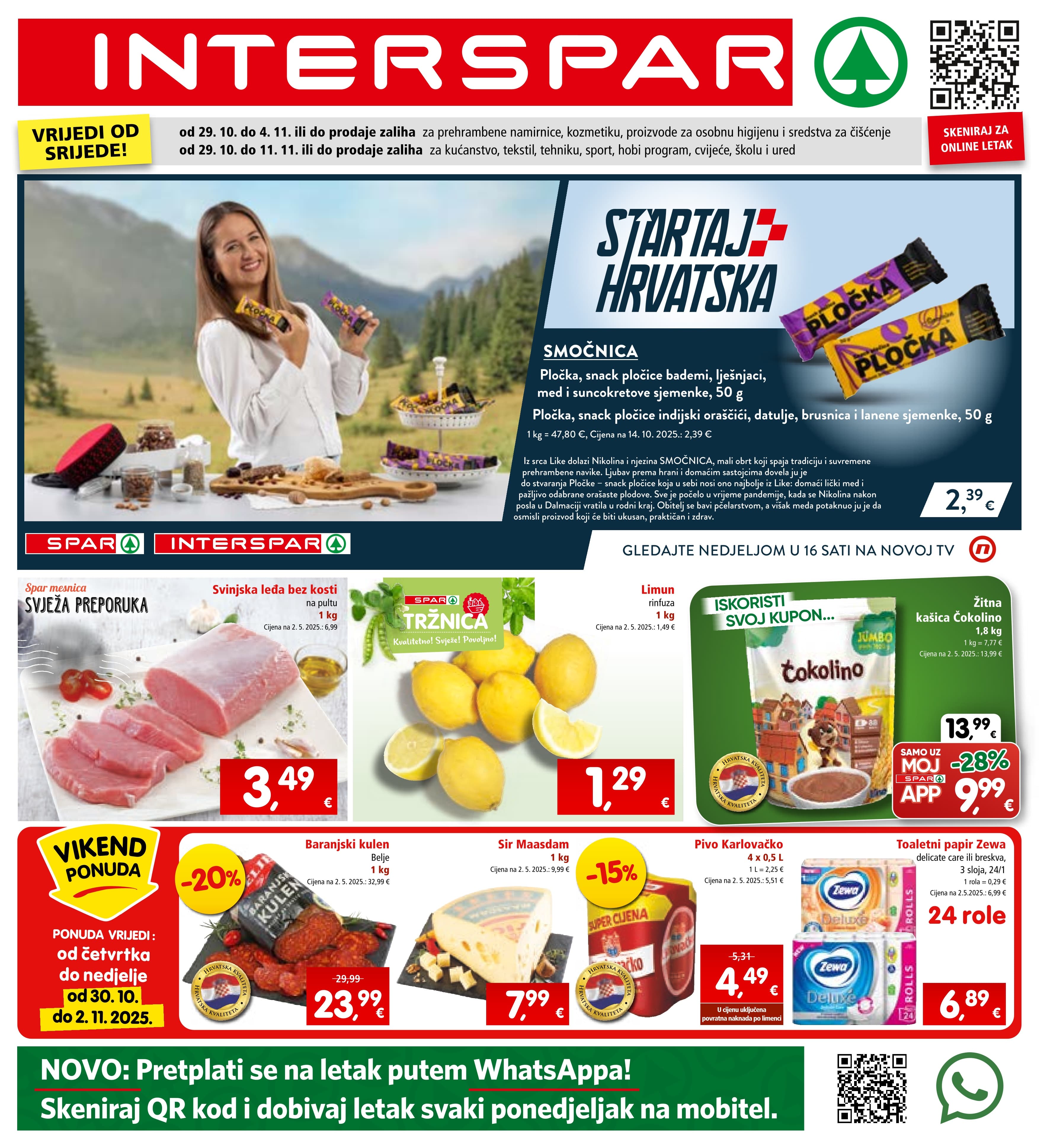 Stranica 1. Interspar kataloga - Akcije od 29.10. do 04.11.2025.