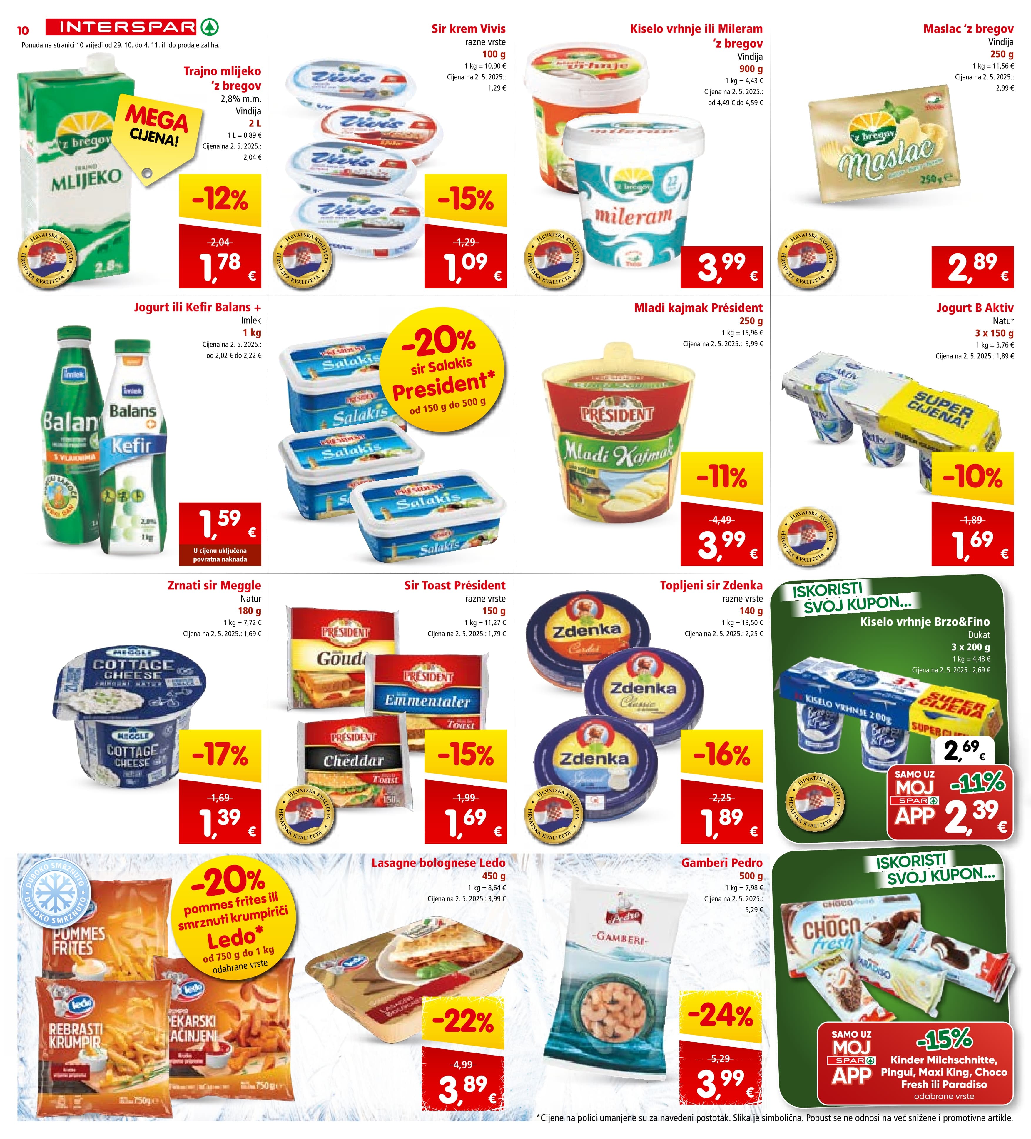 Stranica 10. Interspar kataloga - Akcije od 29.10. do 04.11.2025.