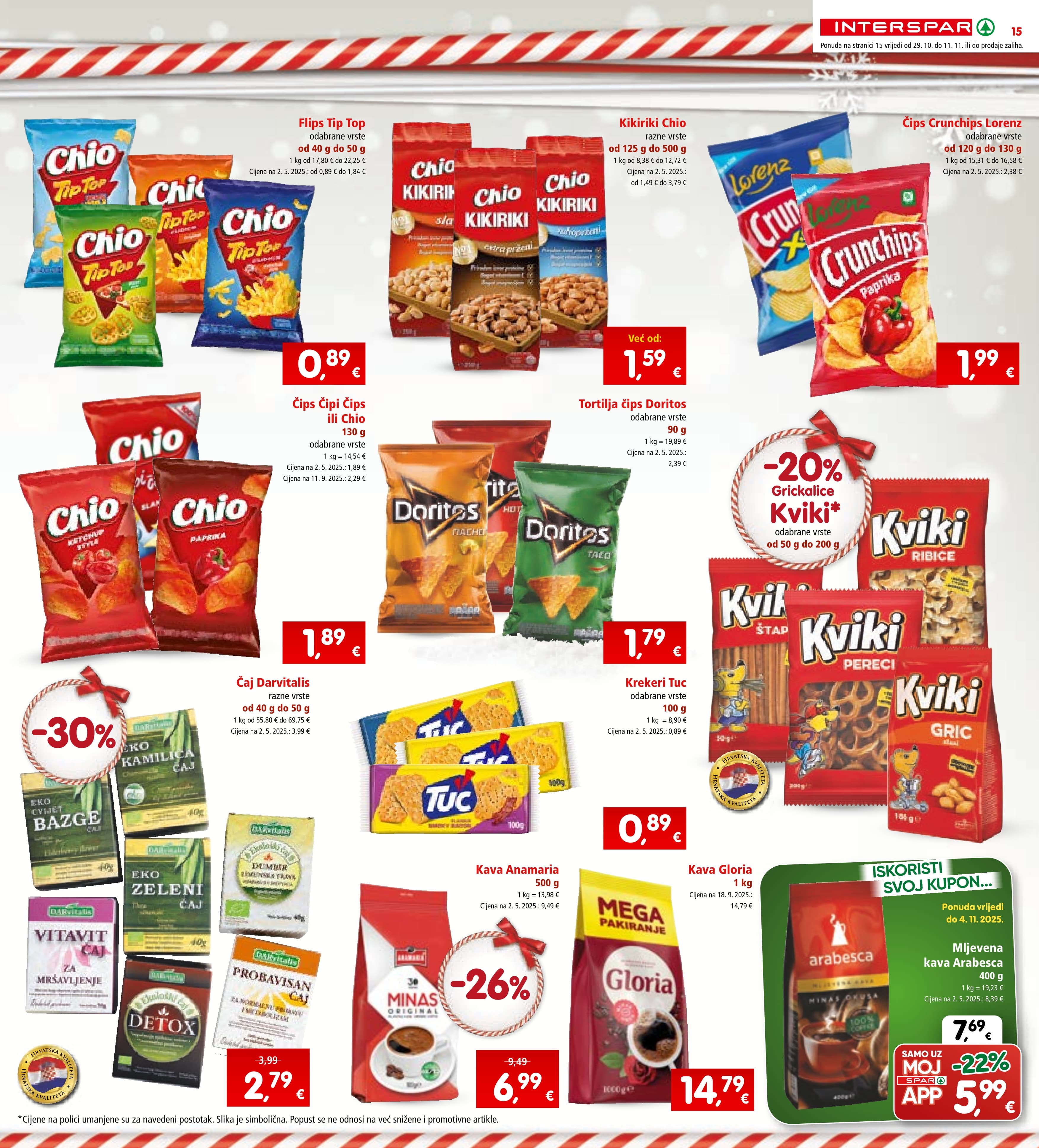 Stranica 15. Interspar kataloga - Akcije od 29.10. do 04.11.2025.