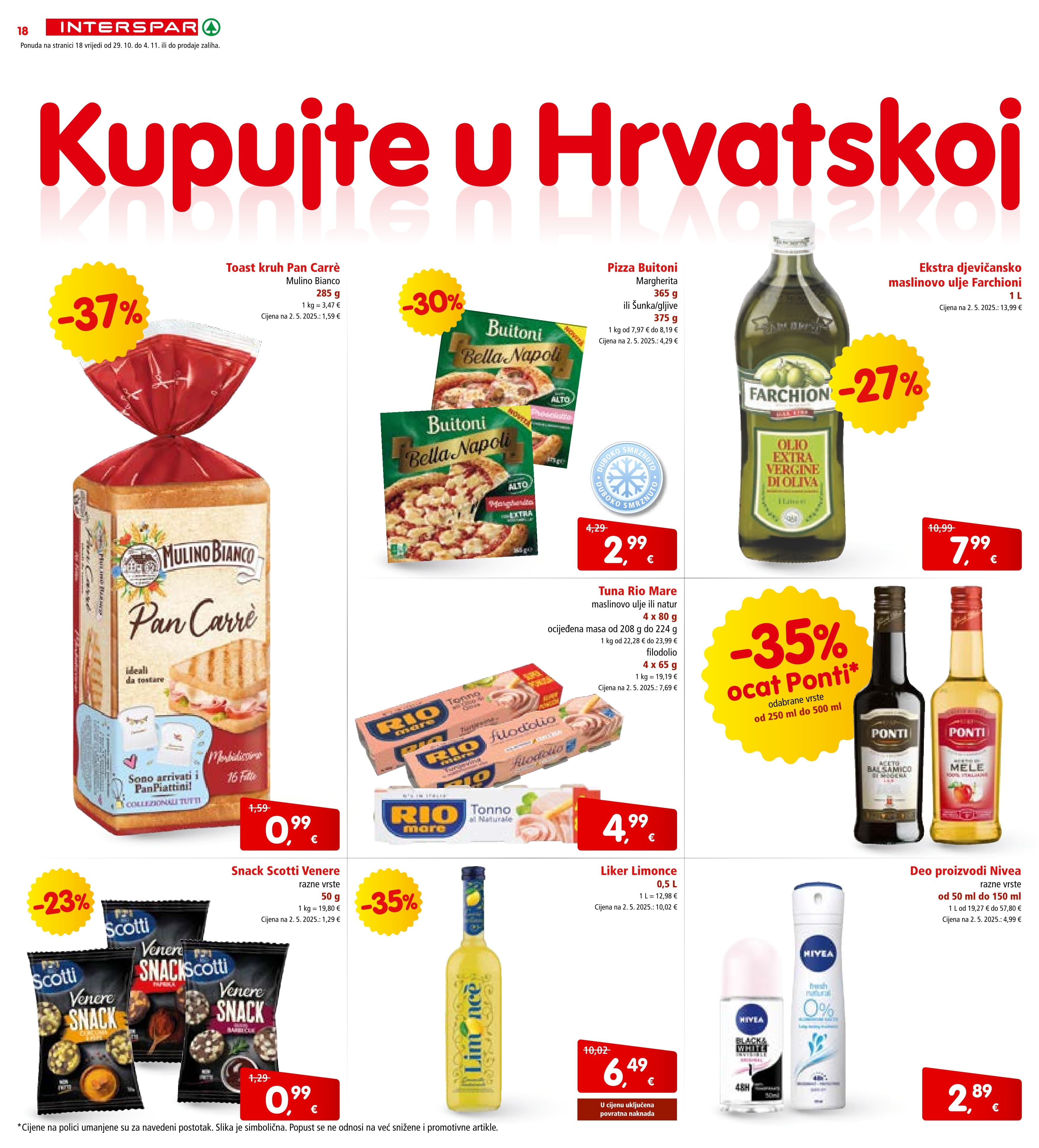 Stranica 18. Interspar kataloga - Akcije od 29.10. do 04.11.2025.