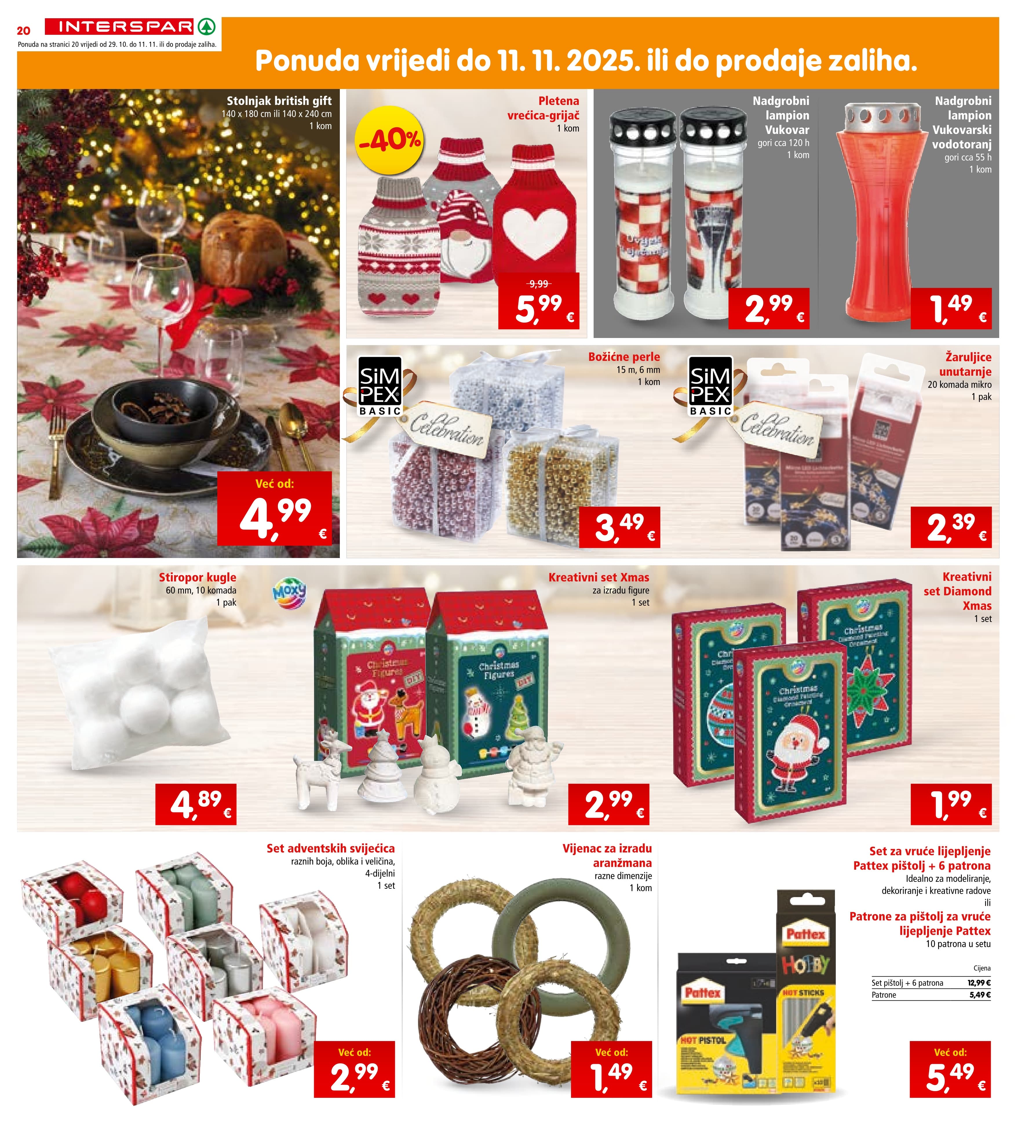 Stranica 20. Interspar kataloga - Akcije od 29.10. do 04.11.2025.