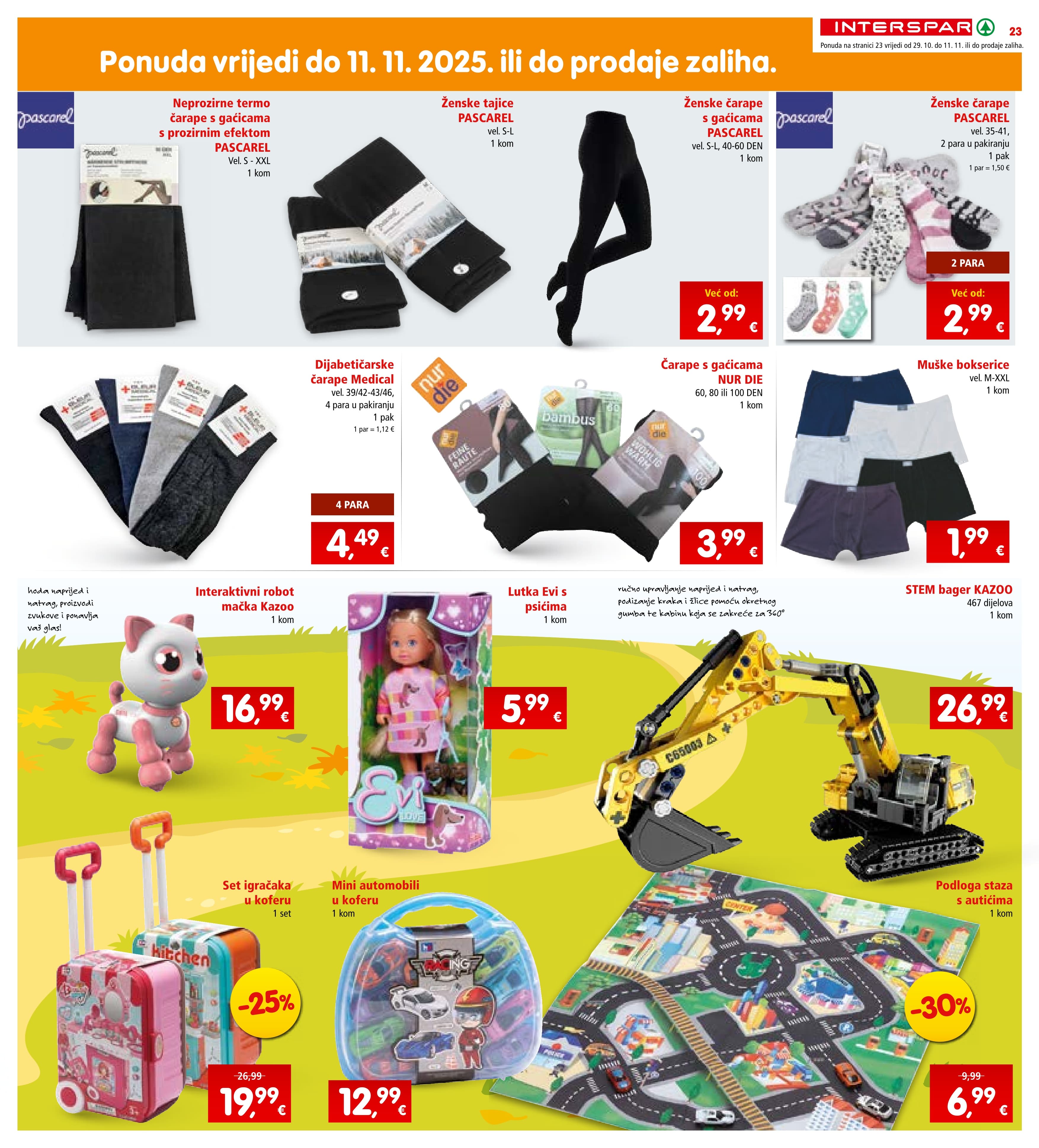 Stranica 23. Interspar kataloga - Akcije od 29.10. do 04.11.2025.
